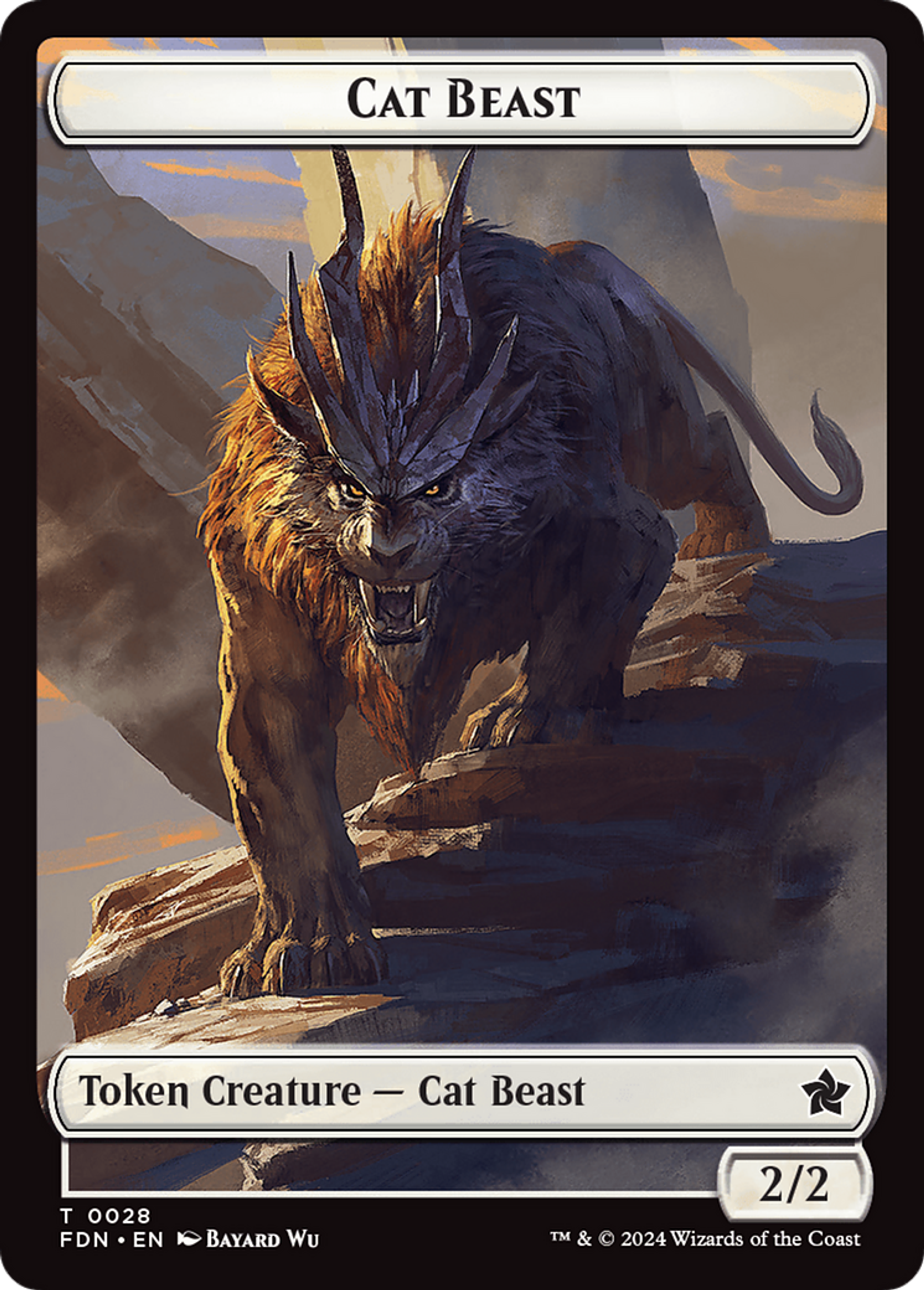 Cat Beast — Foundations — Magic: The Gathering