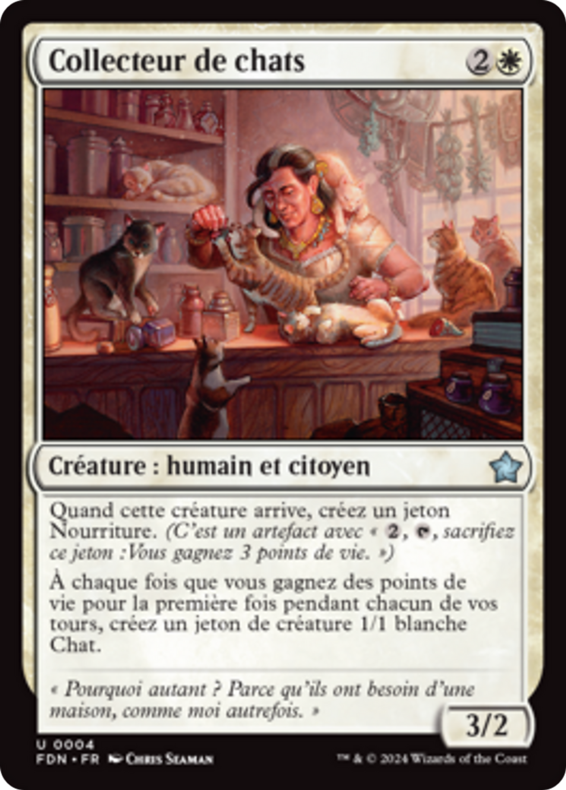 Collecteur de chats — Foundations — Magic: The Gathering