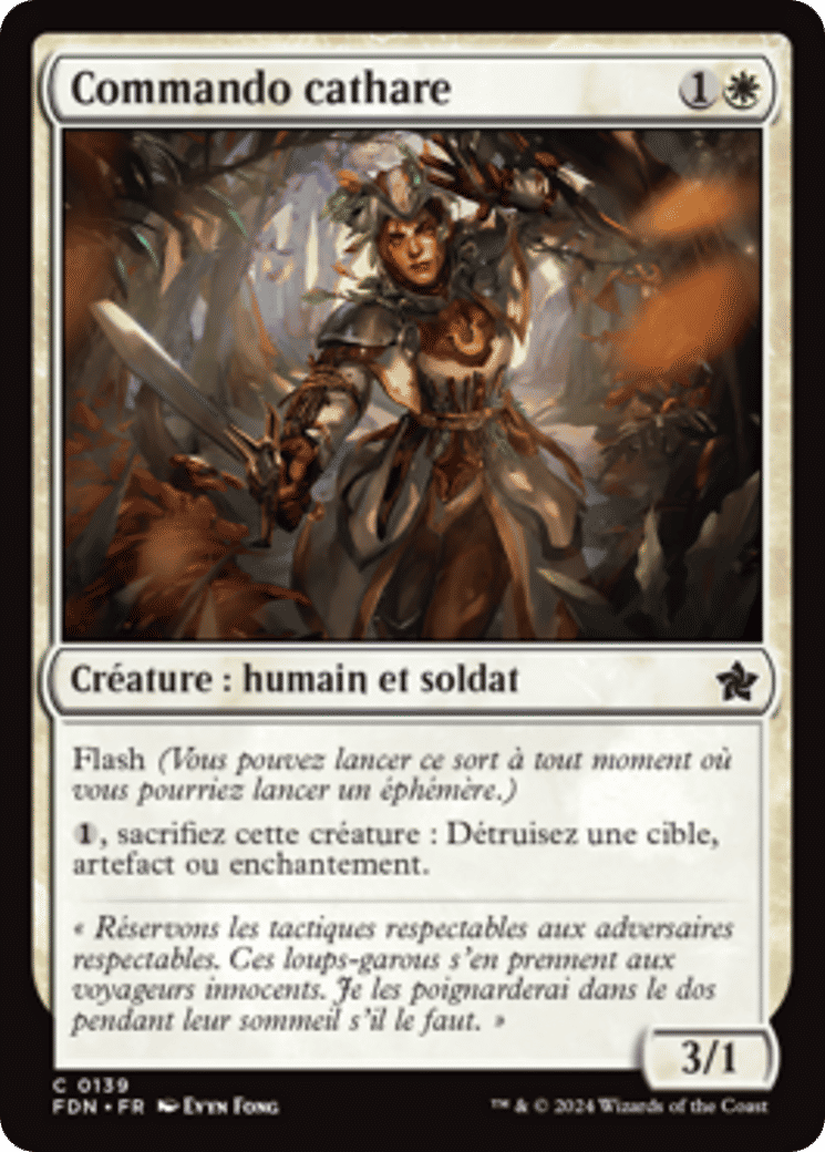 Commando cathare — Foundations — Magic: The Gathering