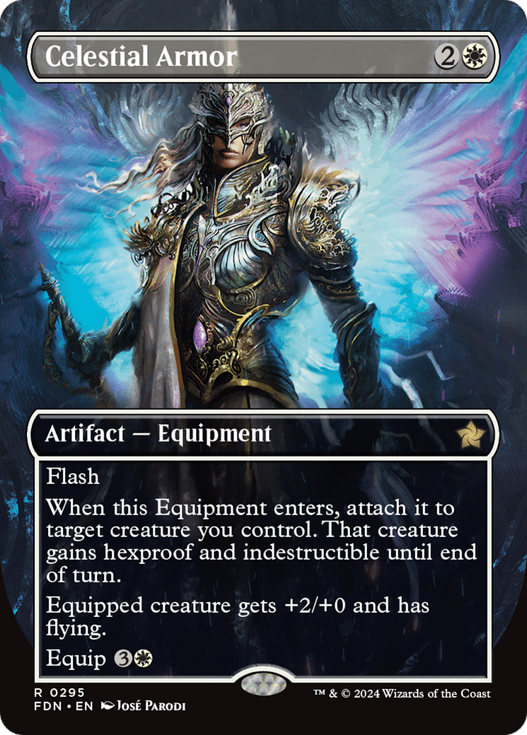 Celestial Armor — Foundations — Magic: The Gathering
