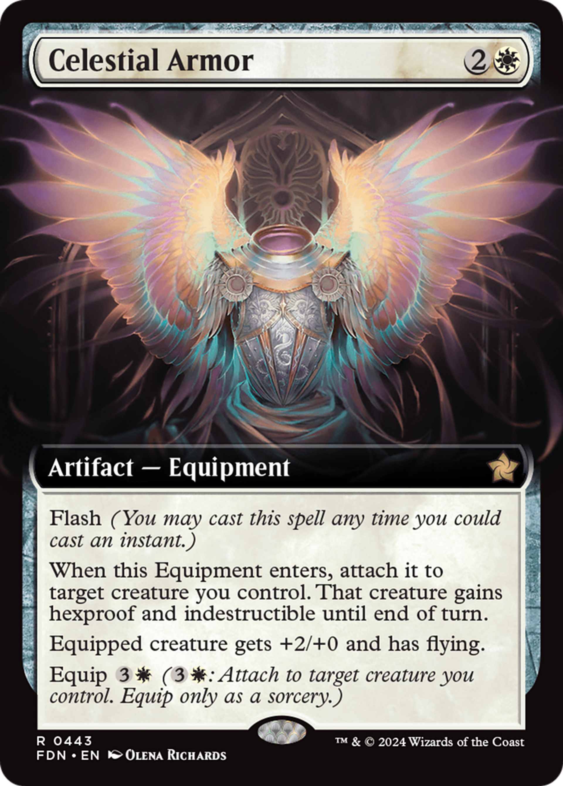 Armure céleste — Foundations — Magic: The Gathering