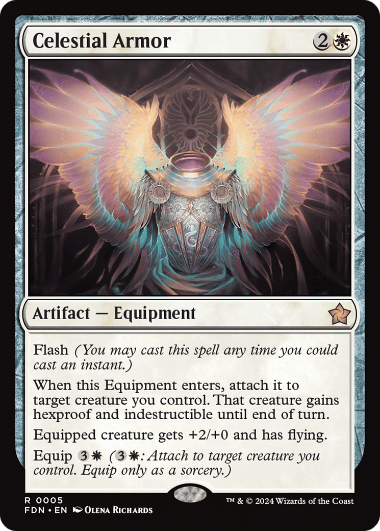 Celestial Armor — Foundations — Magic: The Gathering