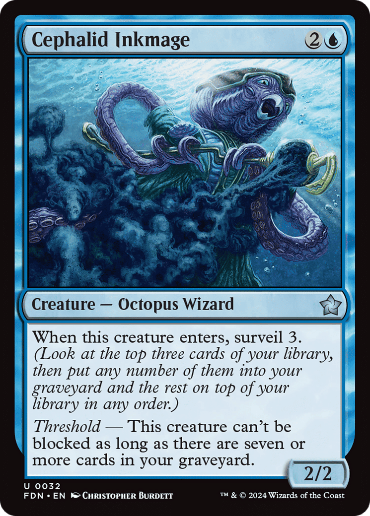 Cephalid Inkmage — Foundations — Magic: The Gathering