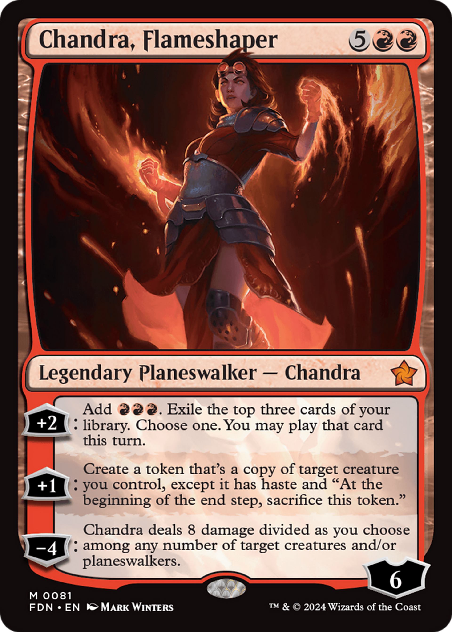 Chandra, Flameshaper — Foundations — Magic: The Gathering