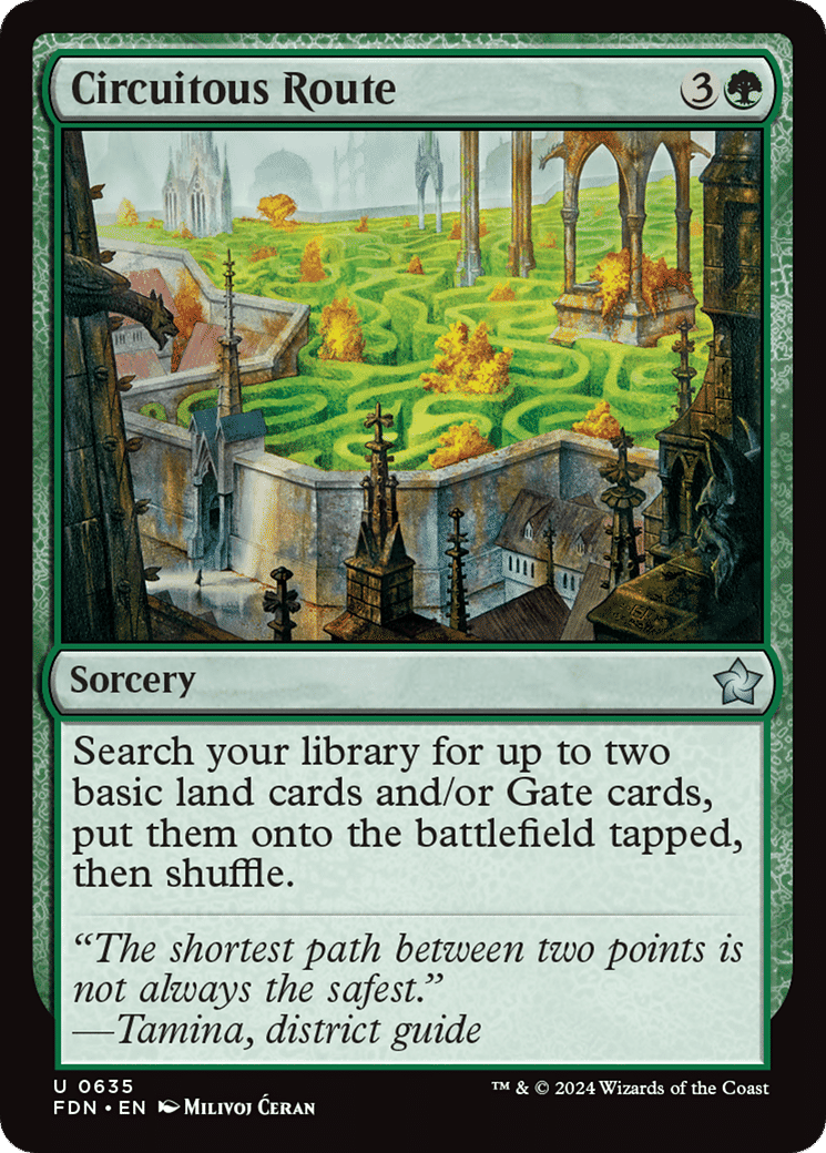 Chemin sinueux — Foundations — Magic: The Gathering