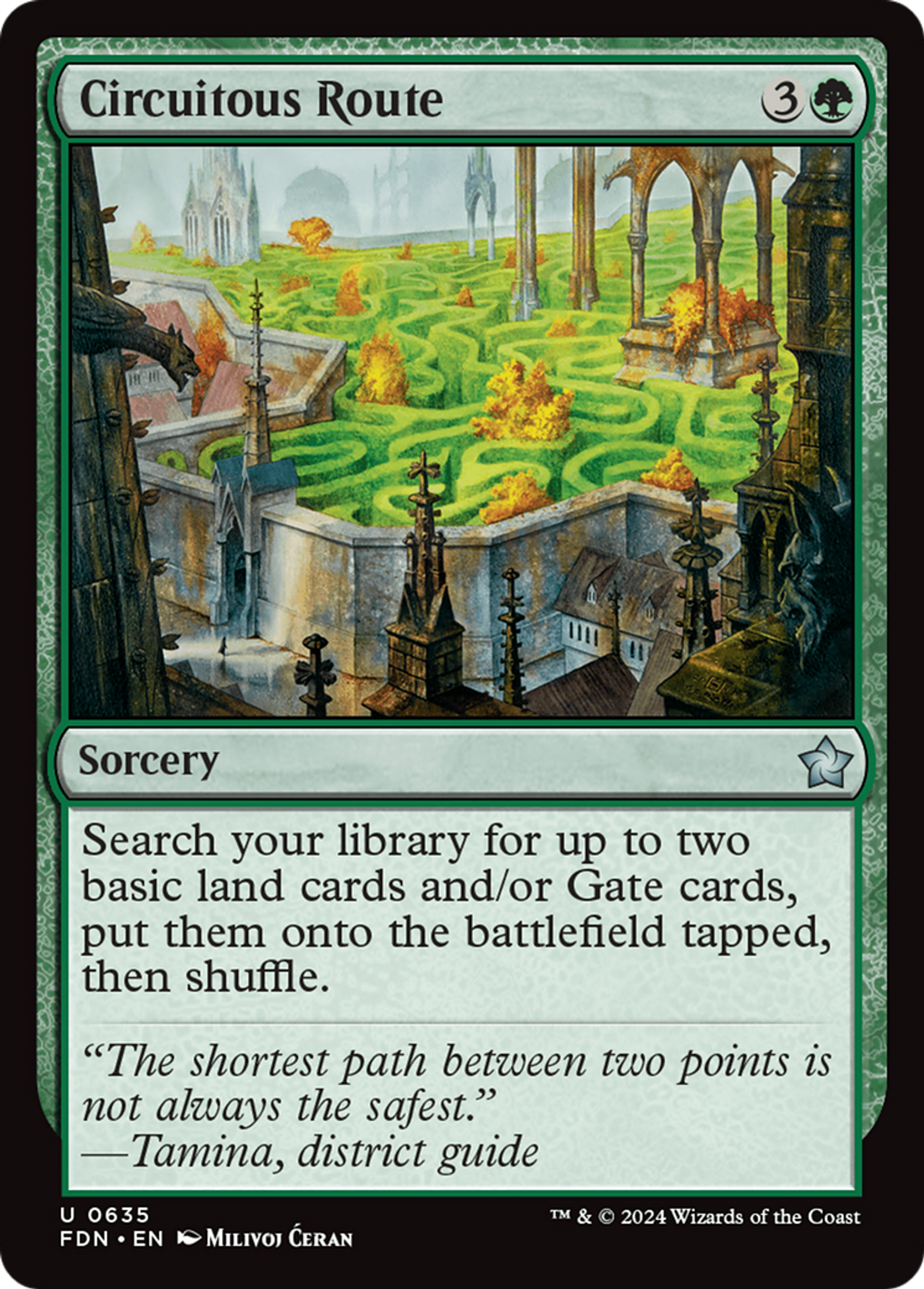 Chemin sinueux — Foundations — Magic: The Gathering