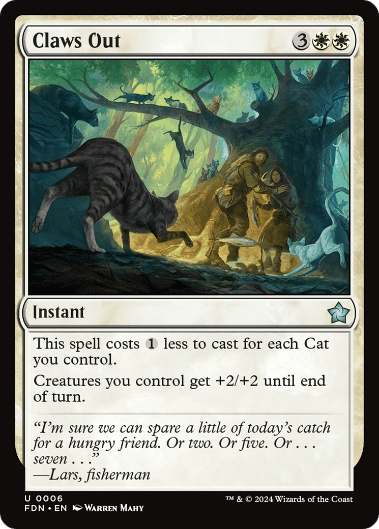 Claws Out — Foundations — Magic: The Gathering