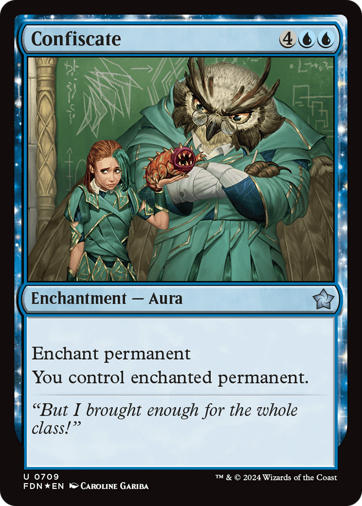 Confiscate — Foundations — Magic: The Gathering