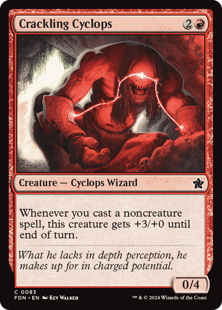 Crackling Cyclops — Foundations — Magic: The Gathering