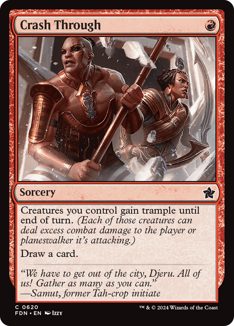 Crash Through — Foundations — Magic: The Gathering