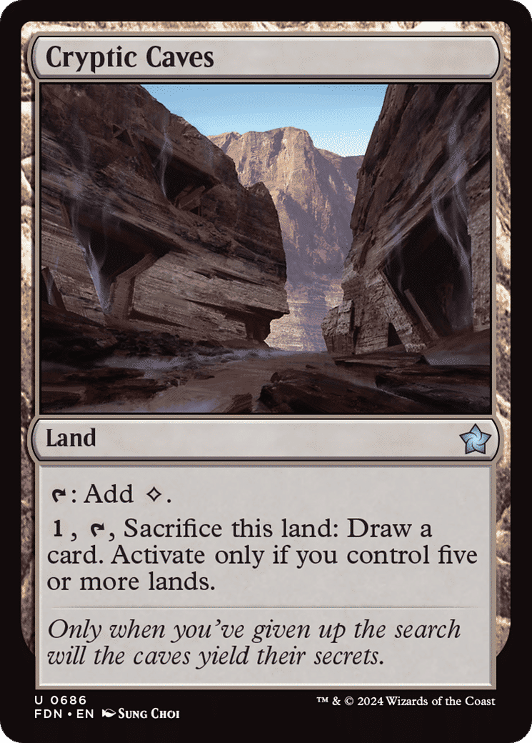 Cryptic Caves — Foundations — Magic: The Gathering