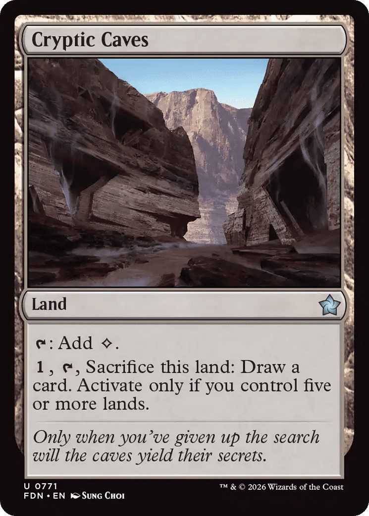 Cryptic Caves — Foundations — Magic: The Gathering