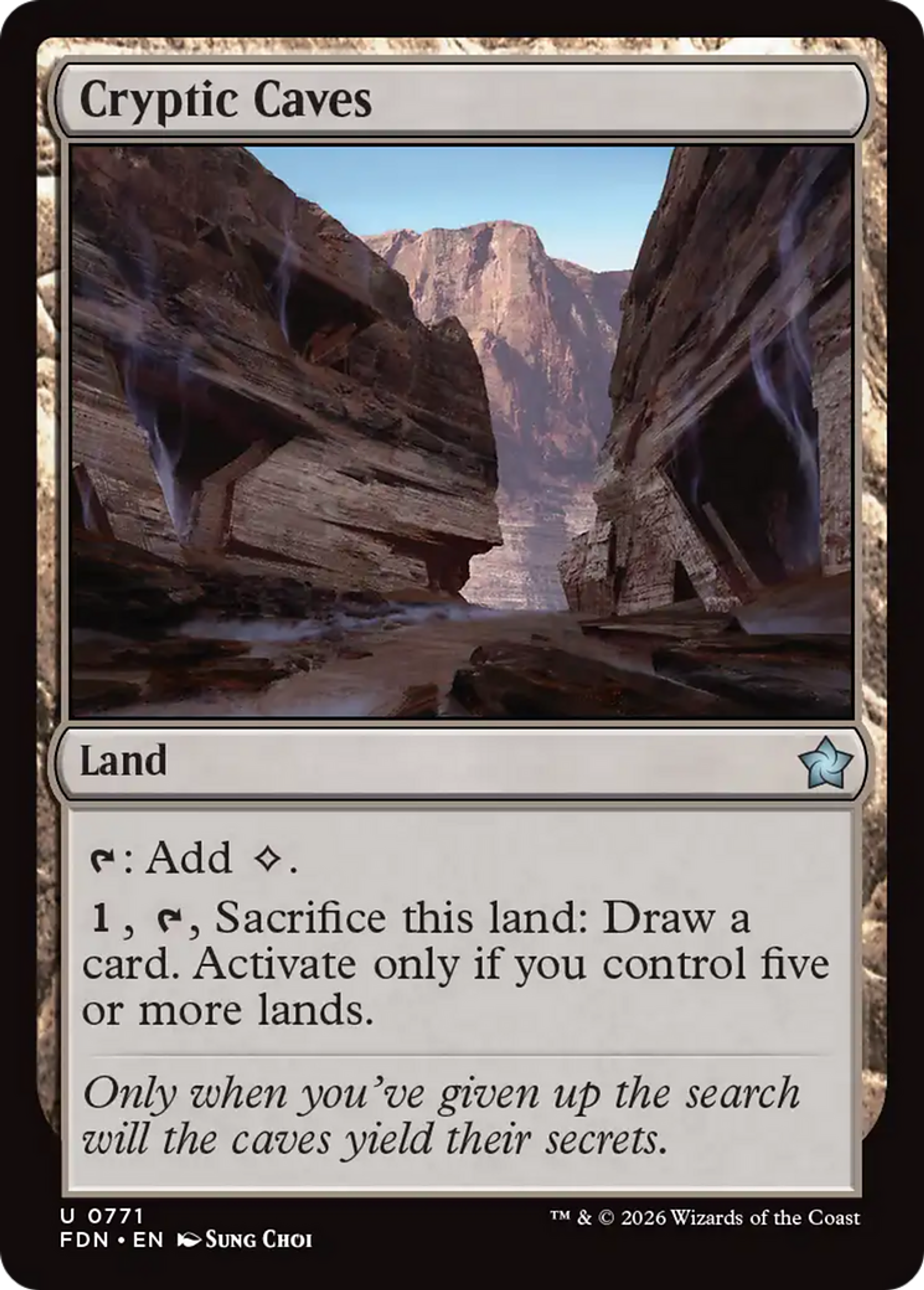 Cavernes cryptiques — Foundations — Magic: The Gathering