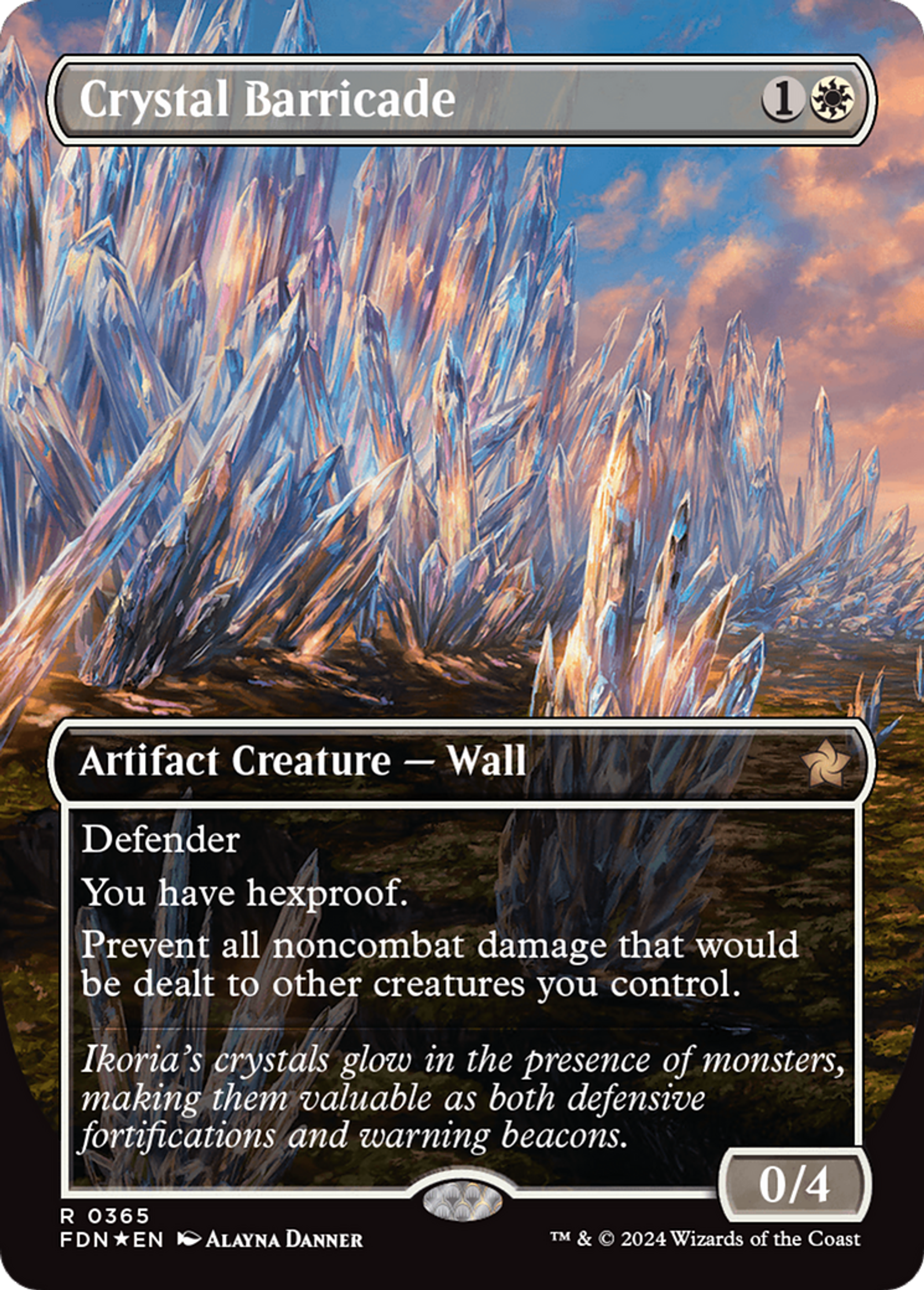 Barricade de cristal — Foundations — Magic: The Gathering