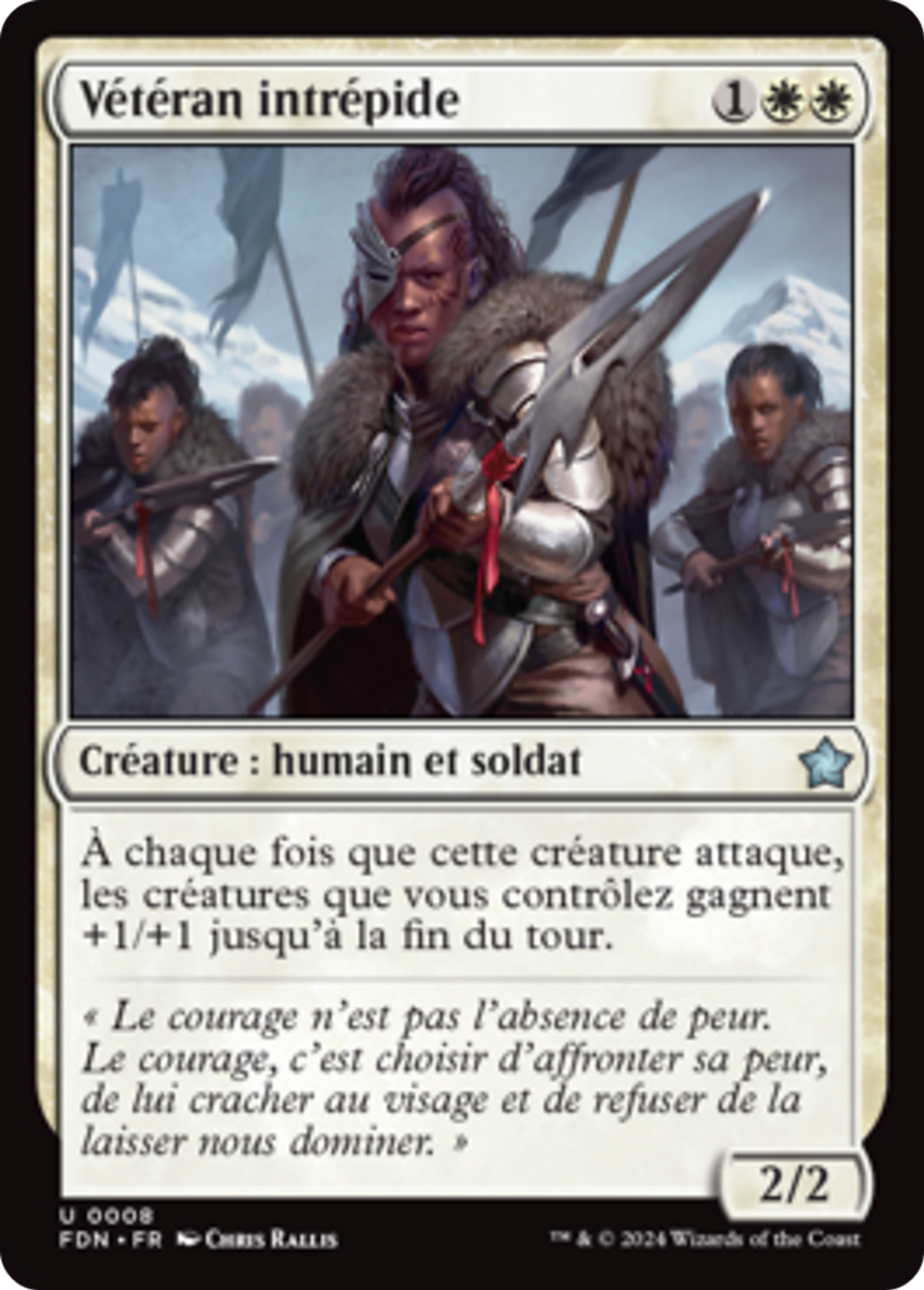 Vétéran intrépide — Foundations — Magic: The Gathering