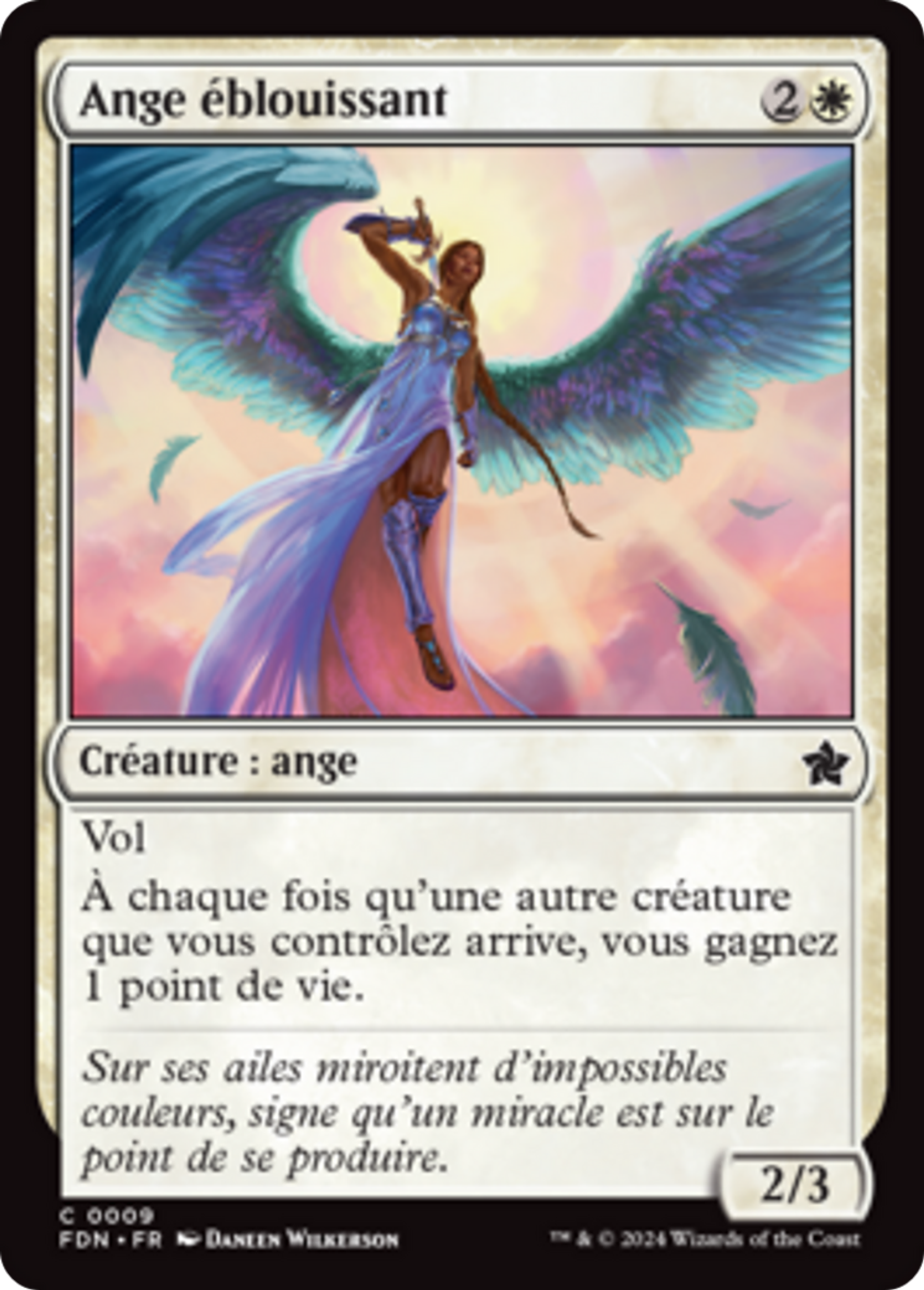 Ange éblouissant — Foundations — Magic: The Gathering
