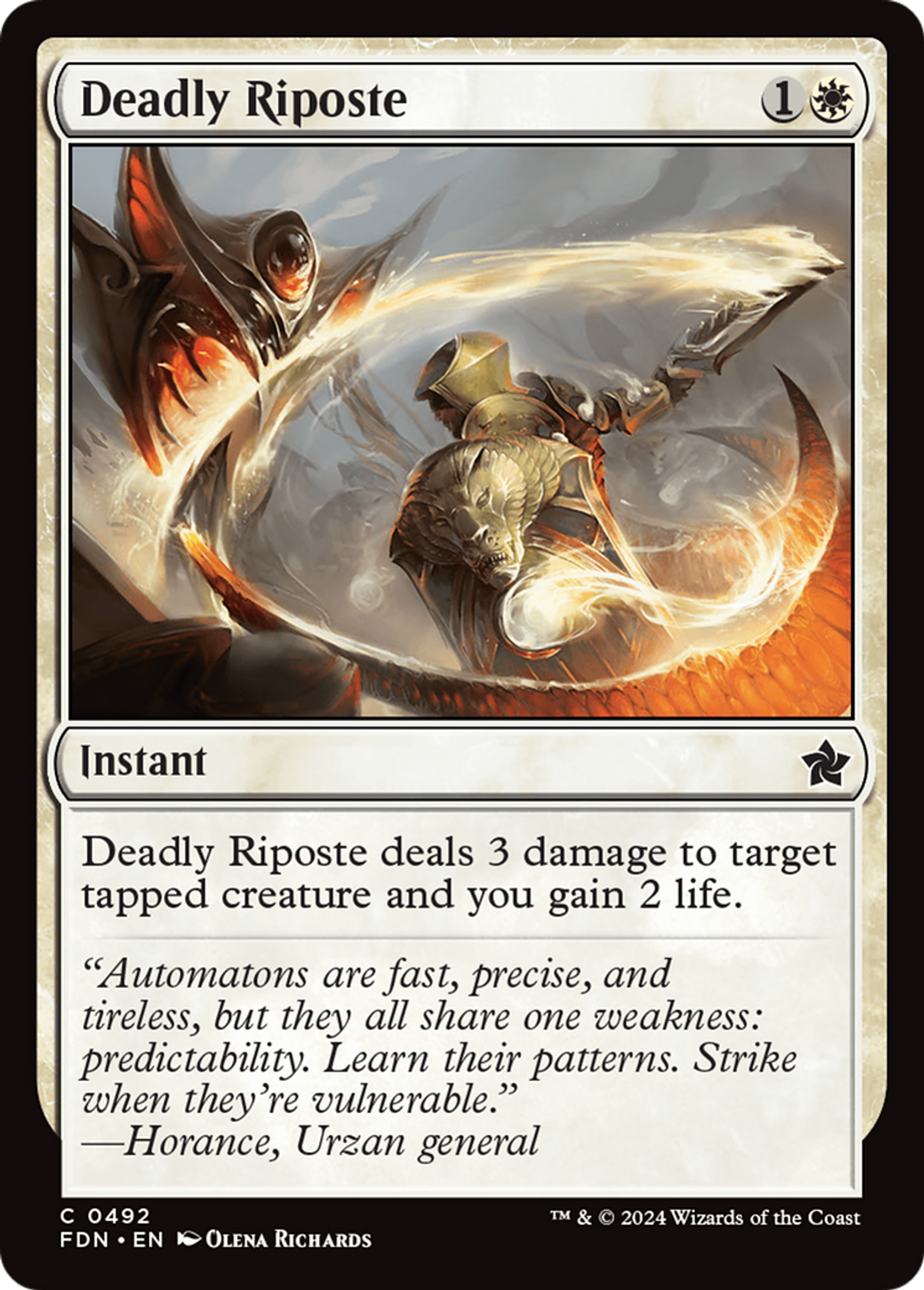 Deadly Riposte — Foundations — Magic: The Gathering