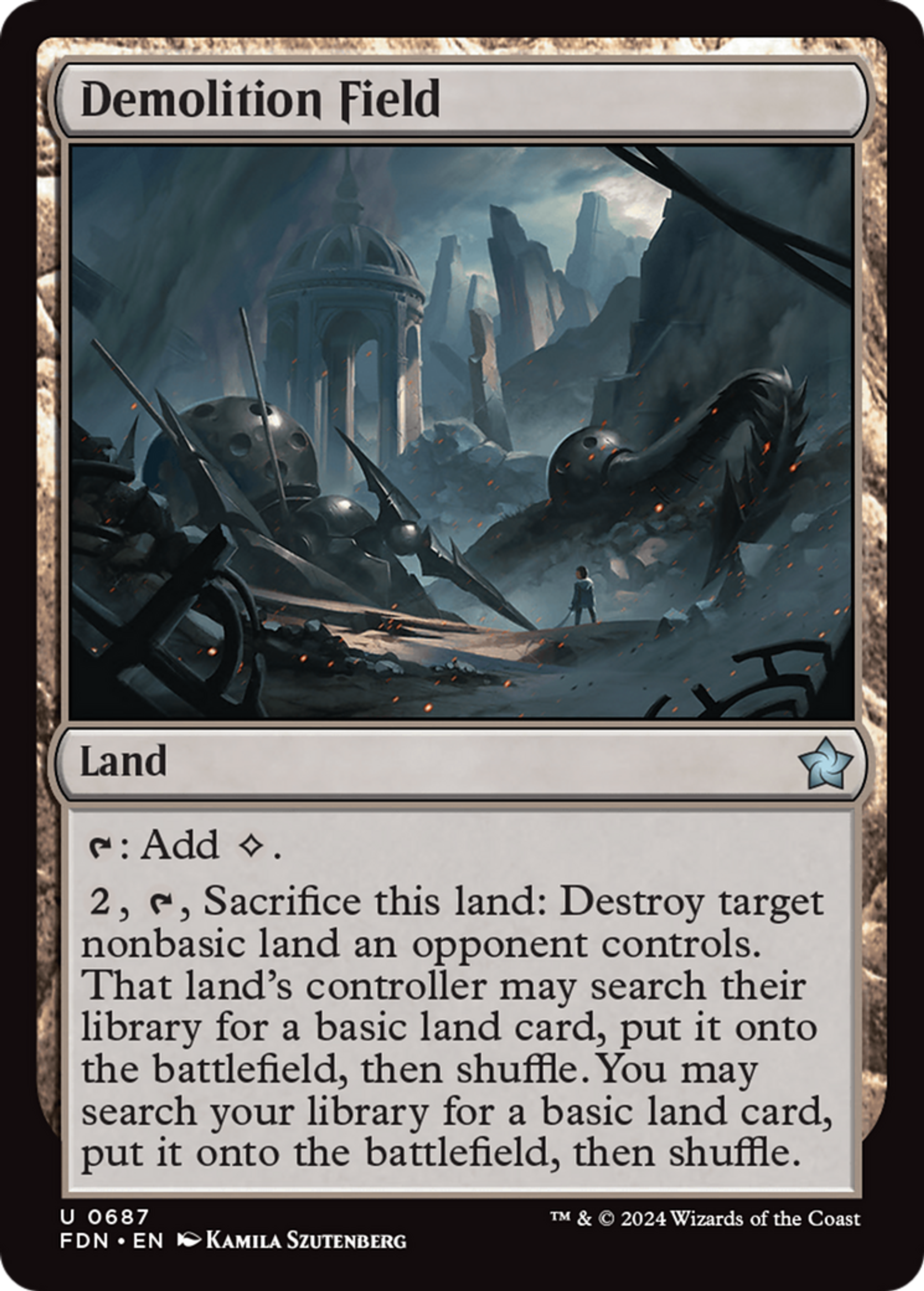 Champ de démolition — Foundations — Magic: The Gathering