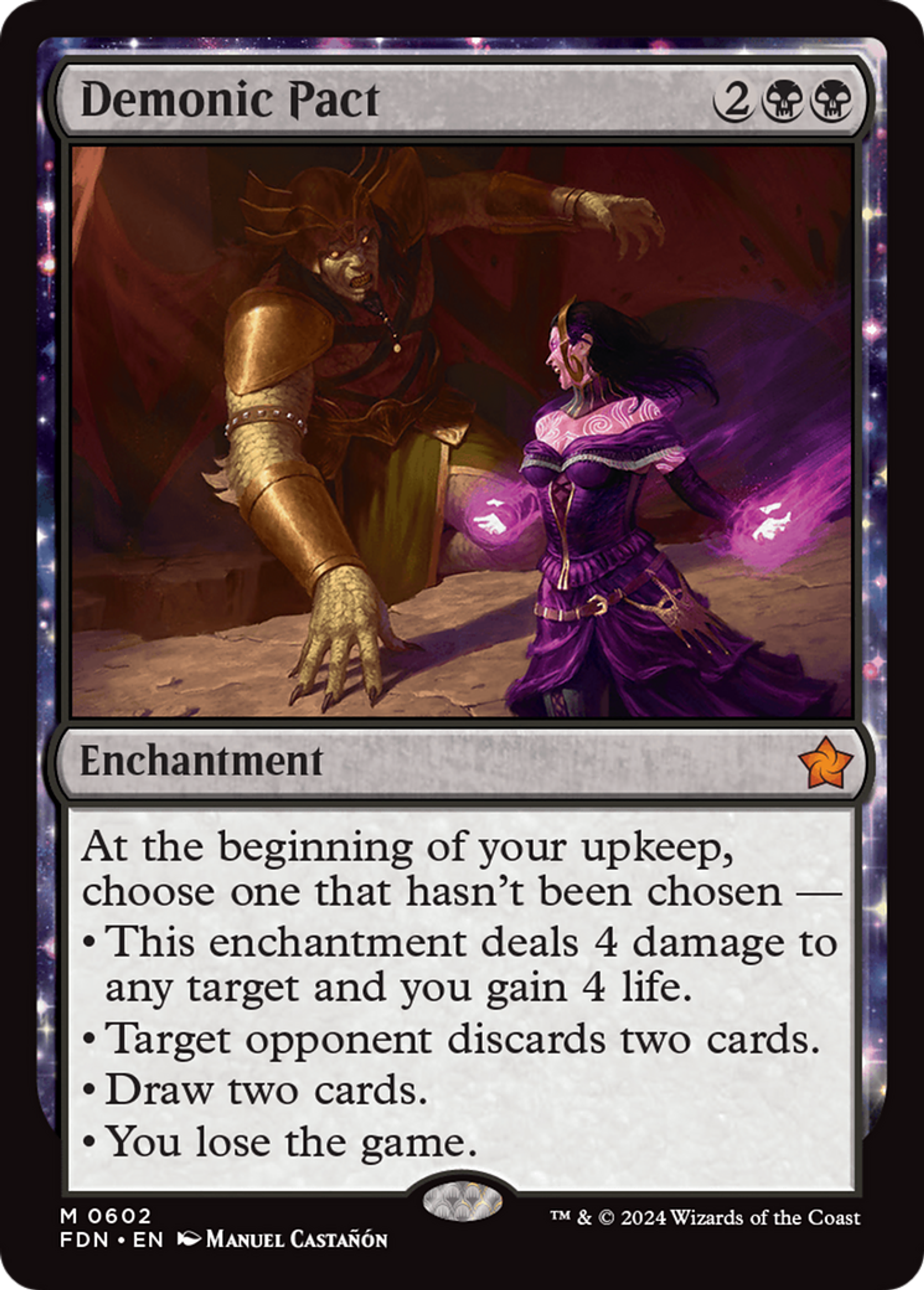 Pacte démoniaque — Foundations — Magic: The Gathering