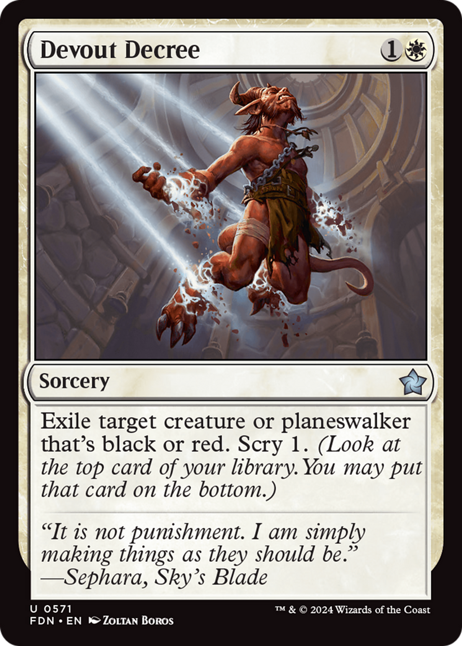 Décret fervent — Foundations — Magic: The Gathering