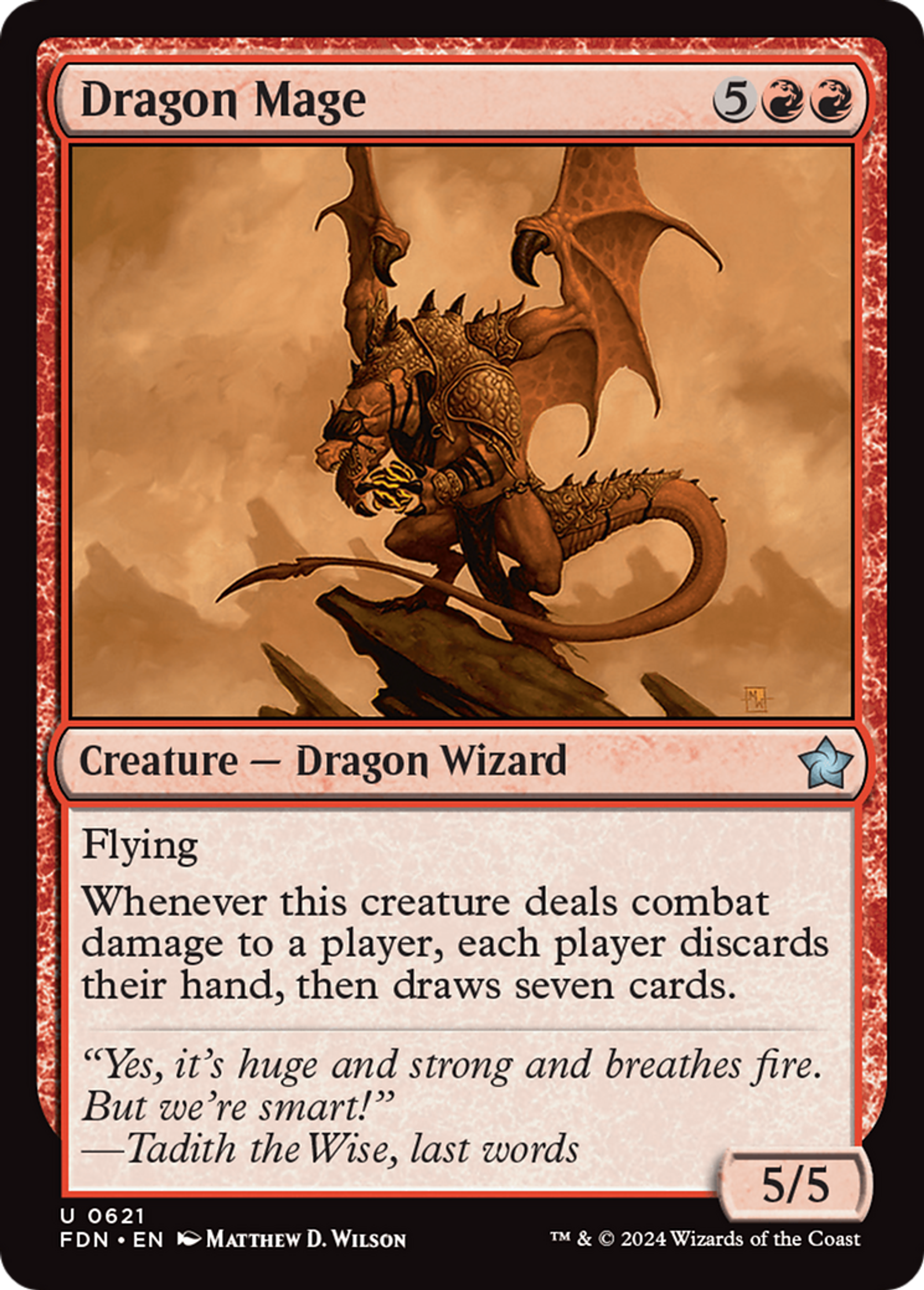 Dragon mage — Foundations — Magic: The Gathering