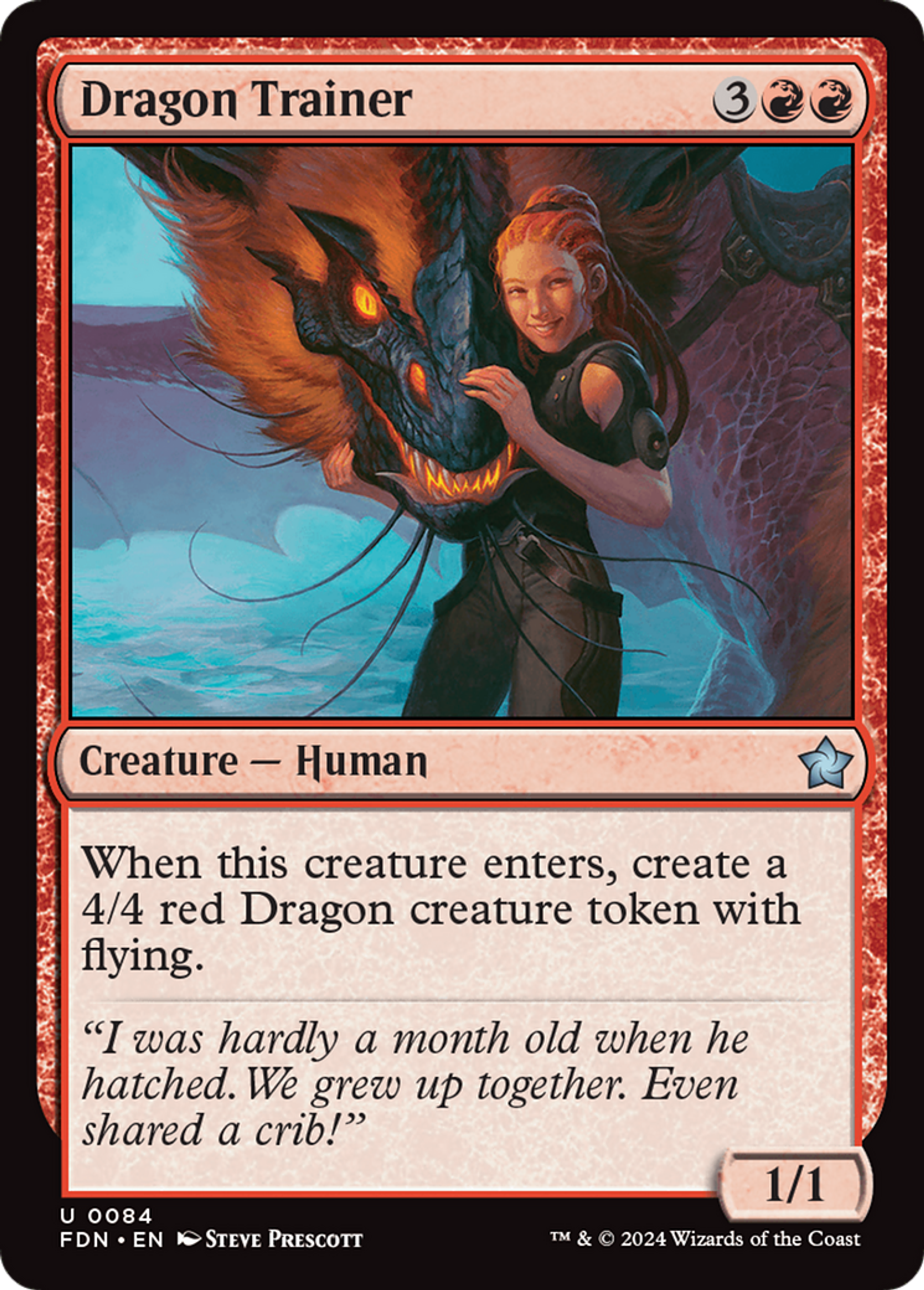 Instructrice de dragon — Foundations — Magic: The Gathering