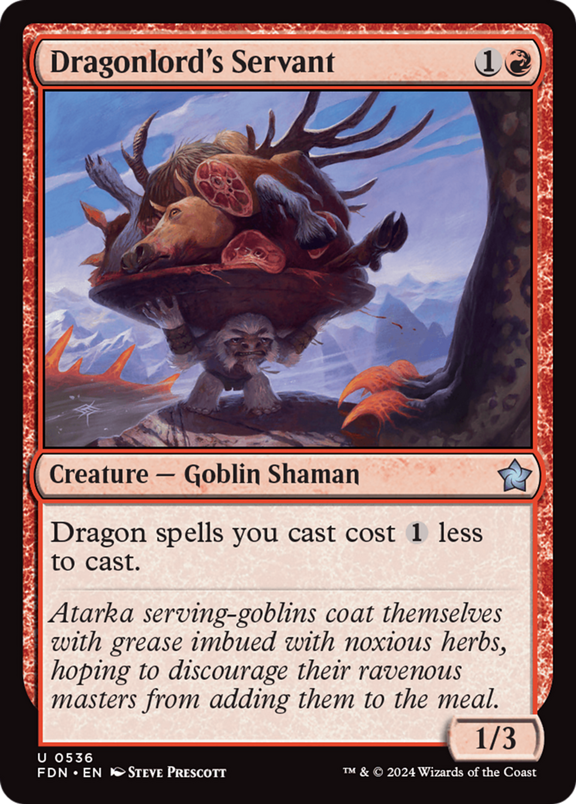 Servant du seigneur-dragon — Foundations — Magic: The Gathering