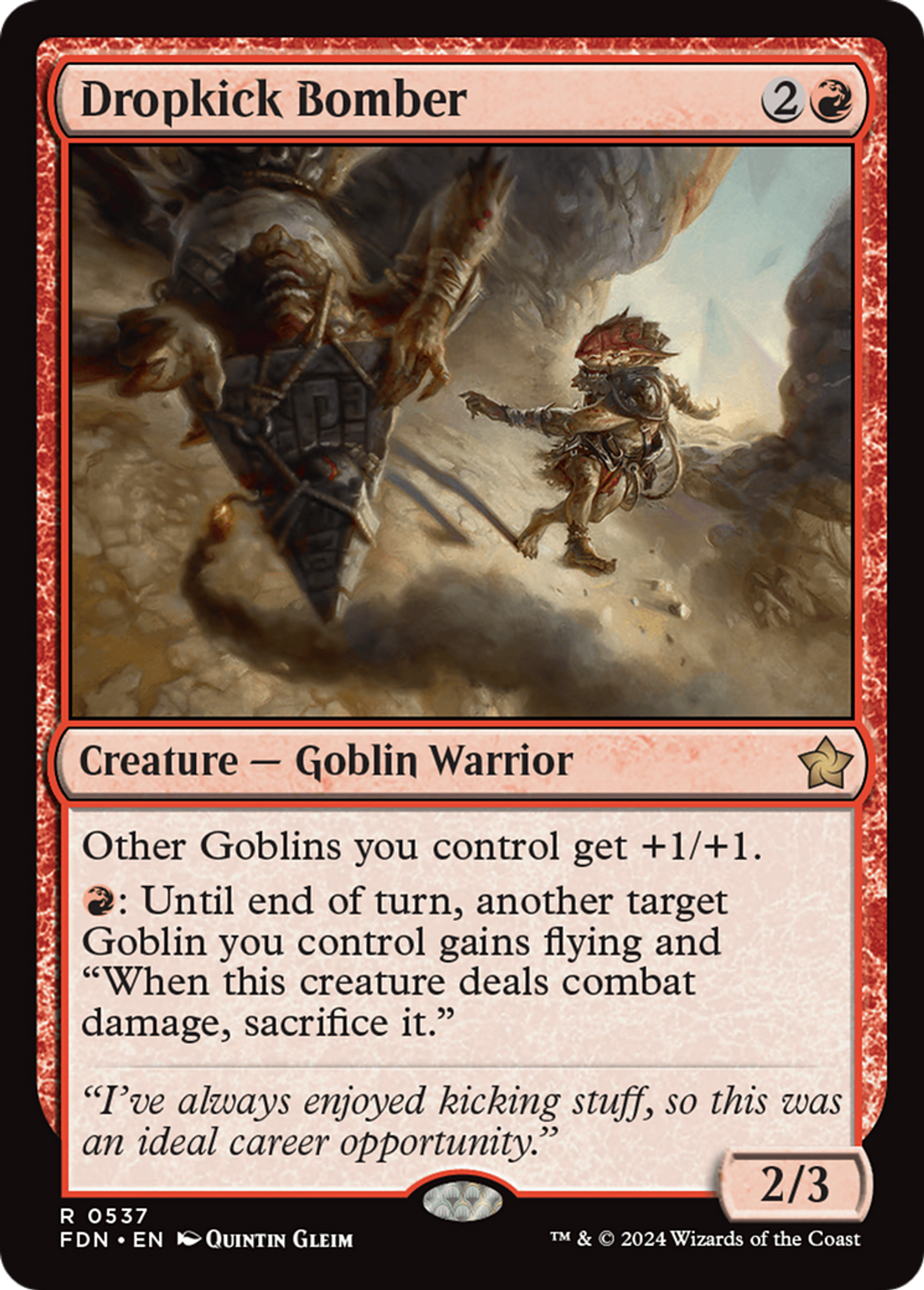 Dropkick Bomber — Foundations — Magic: The Gathering