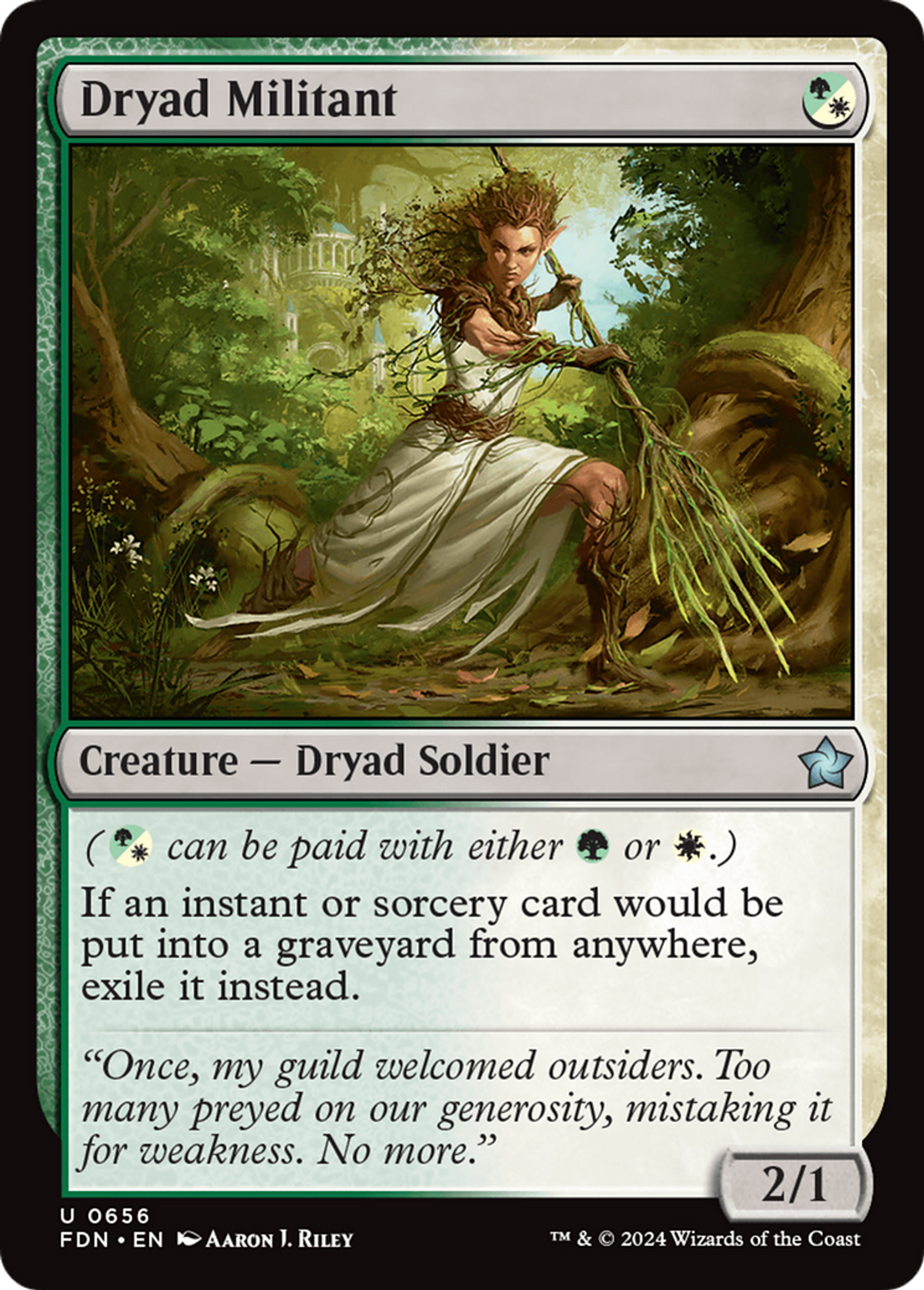 Militante dryade — Foundations — Magic: The Gathering
