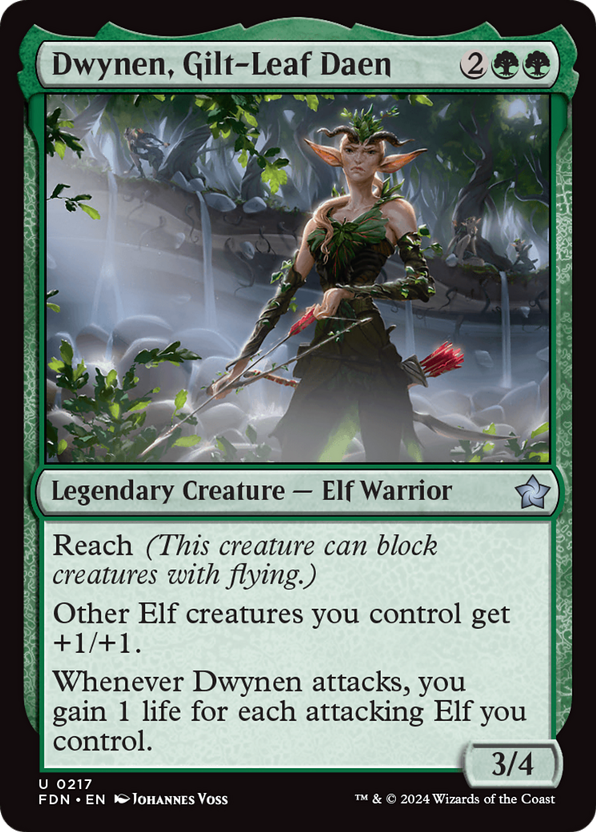 Dwynen, daen de Feuilledor — Foundations — Magic: The Gathering