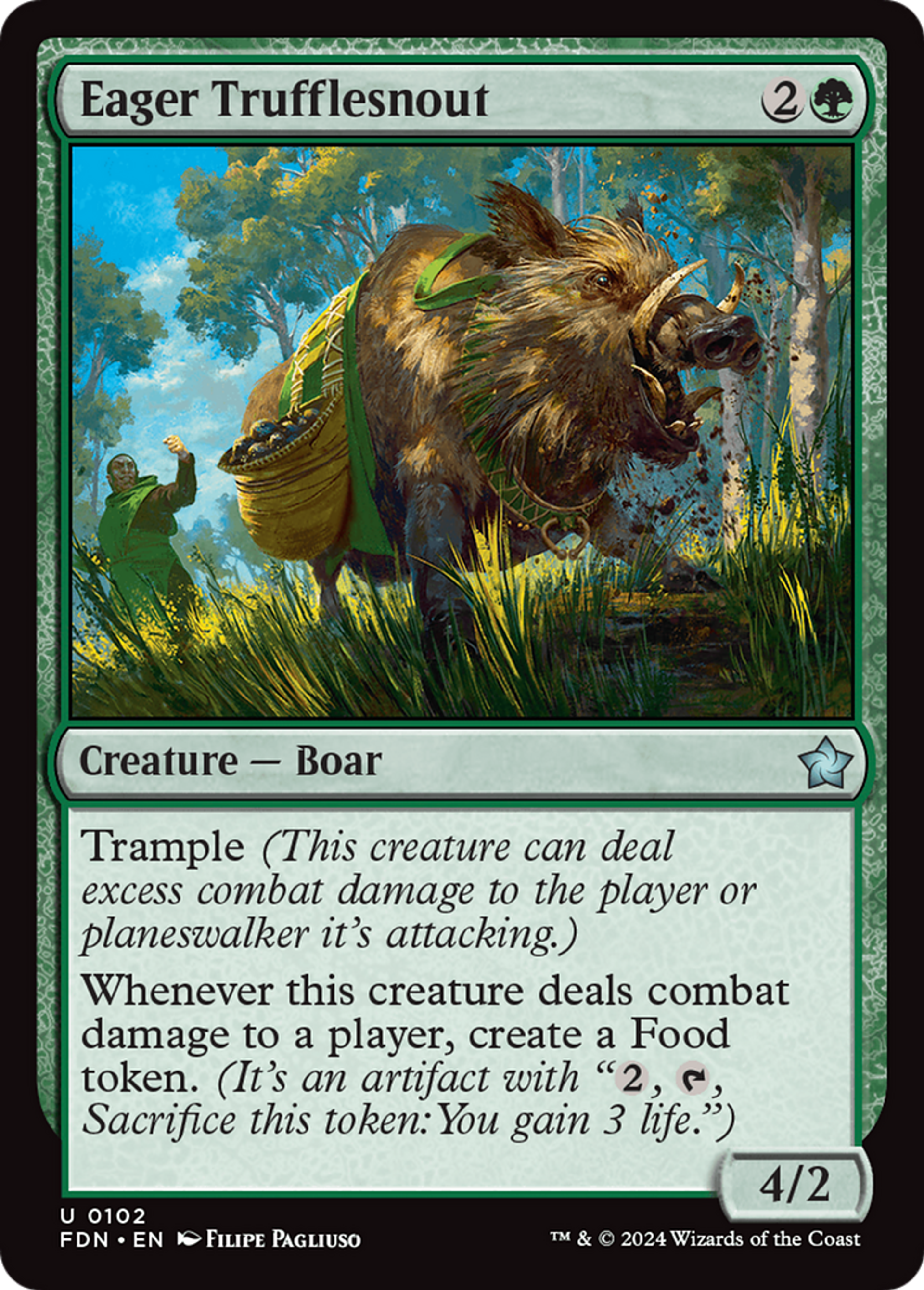 Cochon truffier impatient — Foundations — Magic: The Gathering