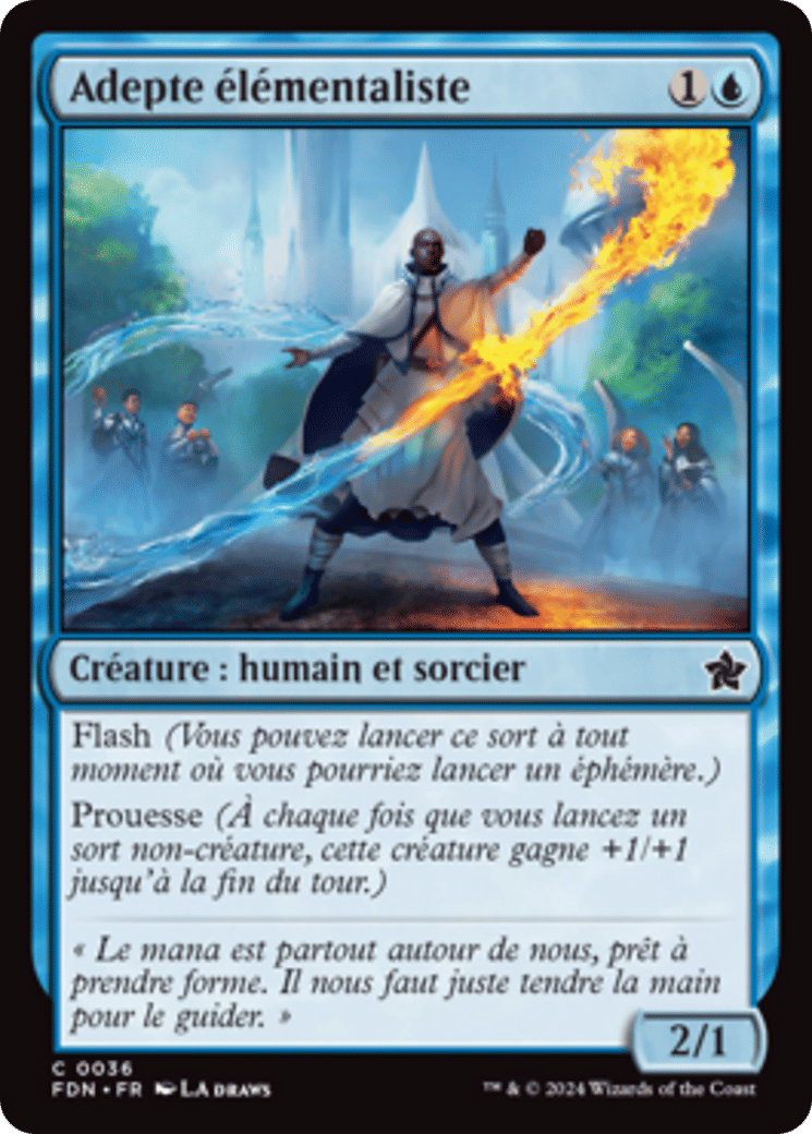 Adepte élémentaliste — Foundations — Magic: The Gathering