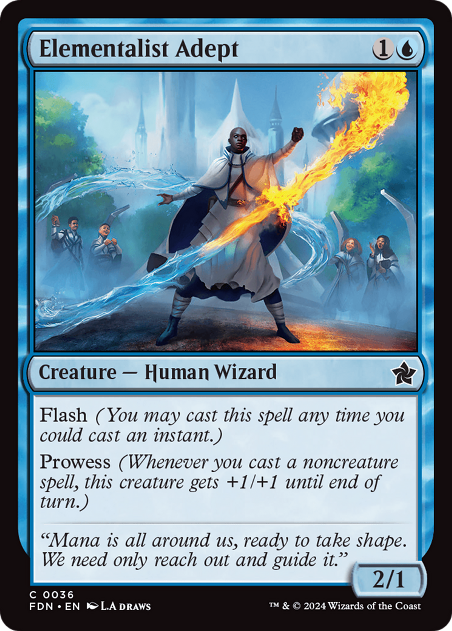 Adepte élémentaliste — Foundations — Magic: The Gathering
