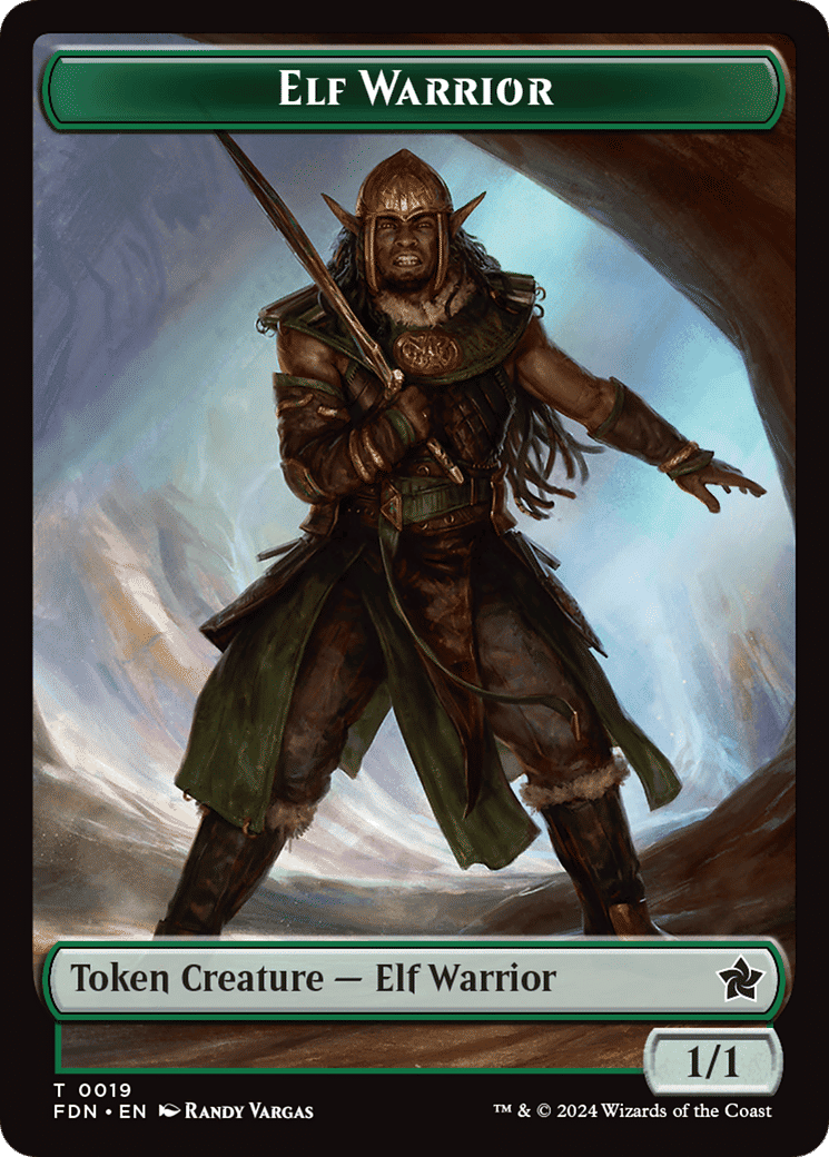 Elf Warrior — Foundations — Magic: The Gathering