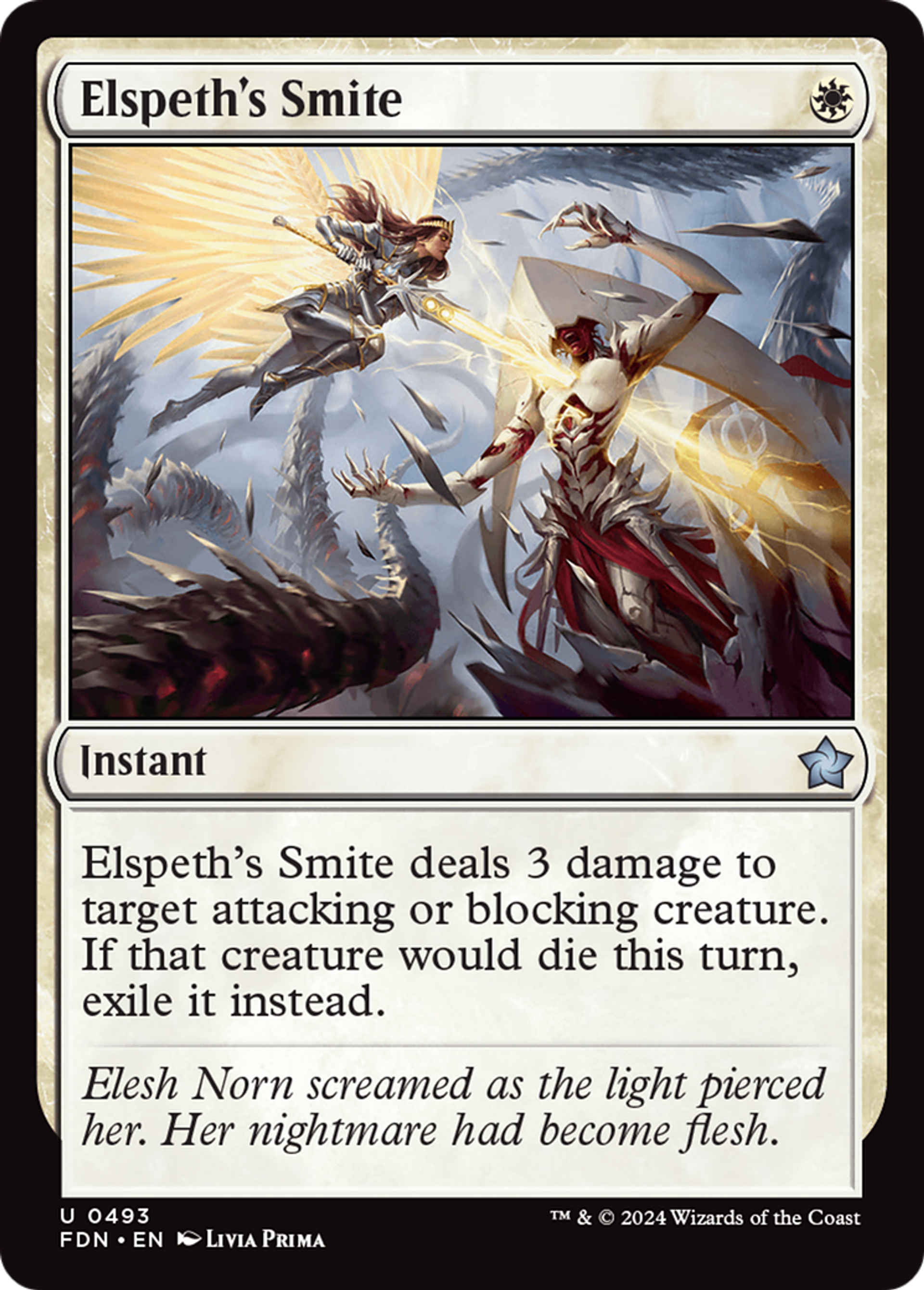 Elspeth's Smite — Foundations — Magic: The Gathering