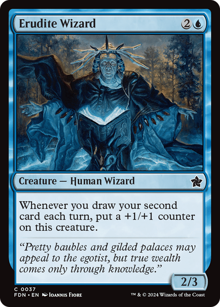 Erudite Wizard — Foundations — Magic: The Gathering