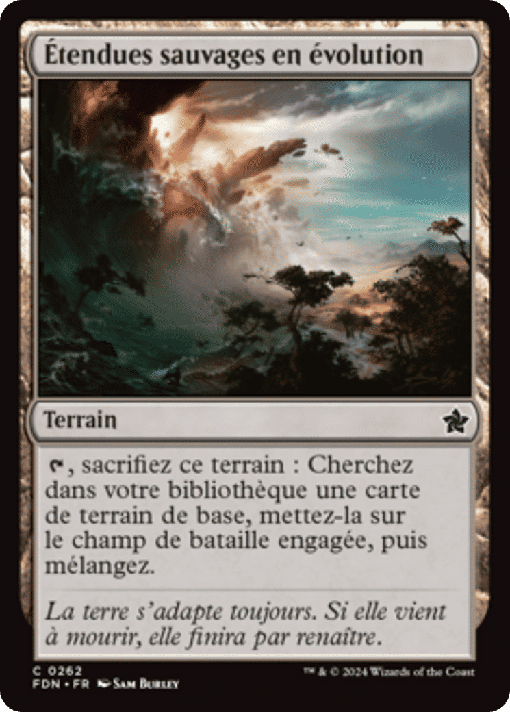 Étendues sauvages en évolution — Foundations — Magic: The Gathering