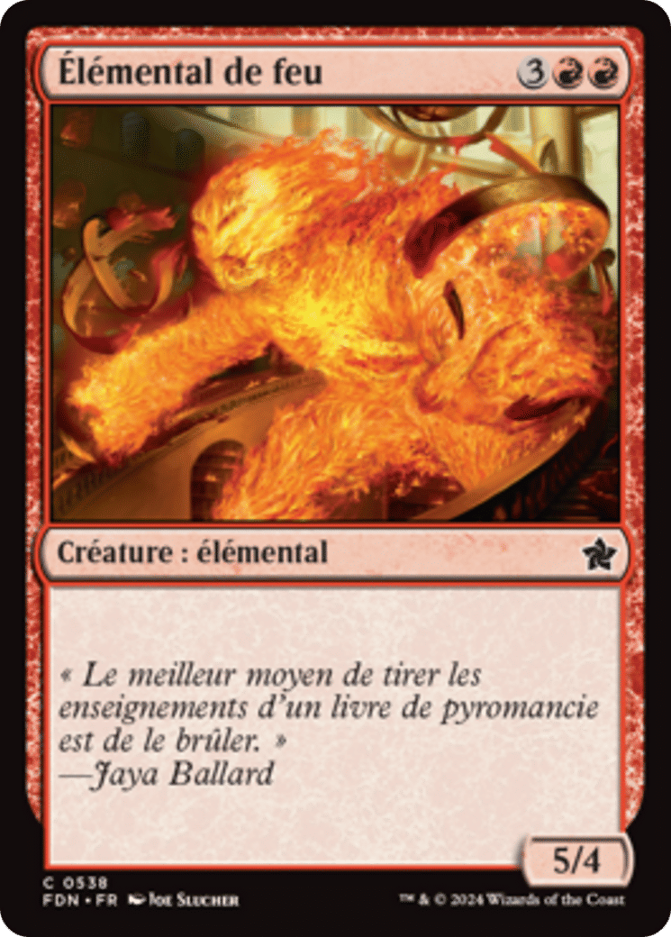 Élémental de feu — Foundations — Magic: The Gathering