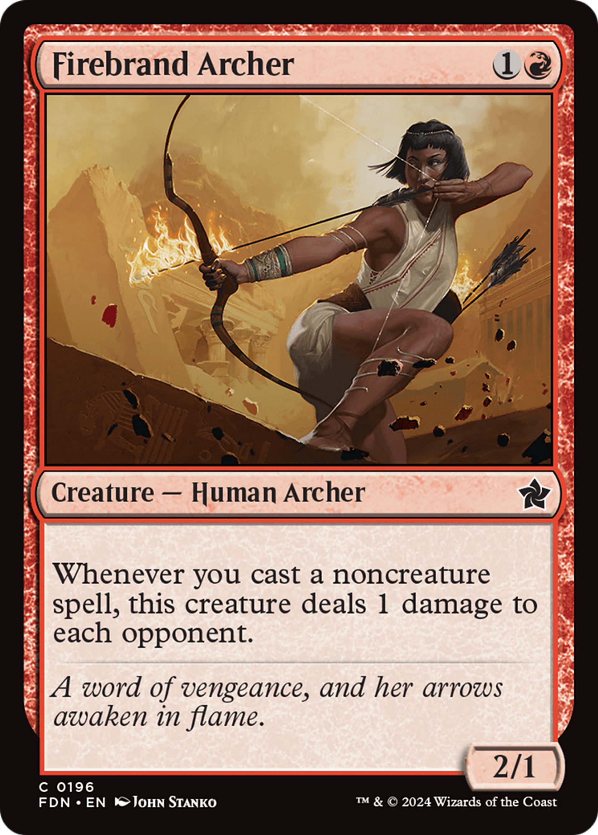 Firebrand Archer — Foundations — Magic: The Gathering