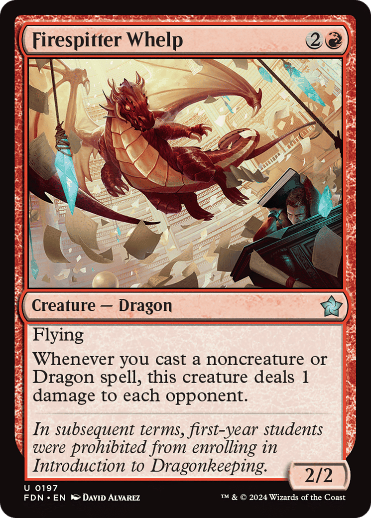 Firespitter Whelp — Foundations — Magic: The Gathering