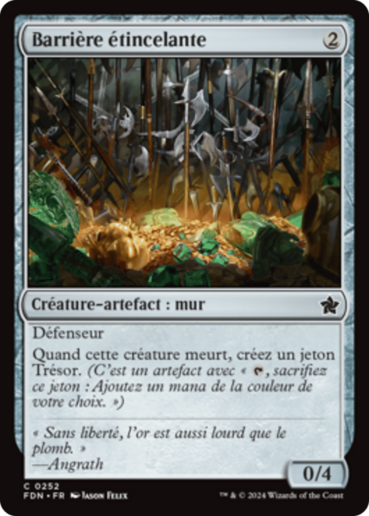 Barrière étincelante — Foundations — Magic: The Gathering
