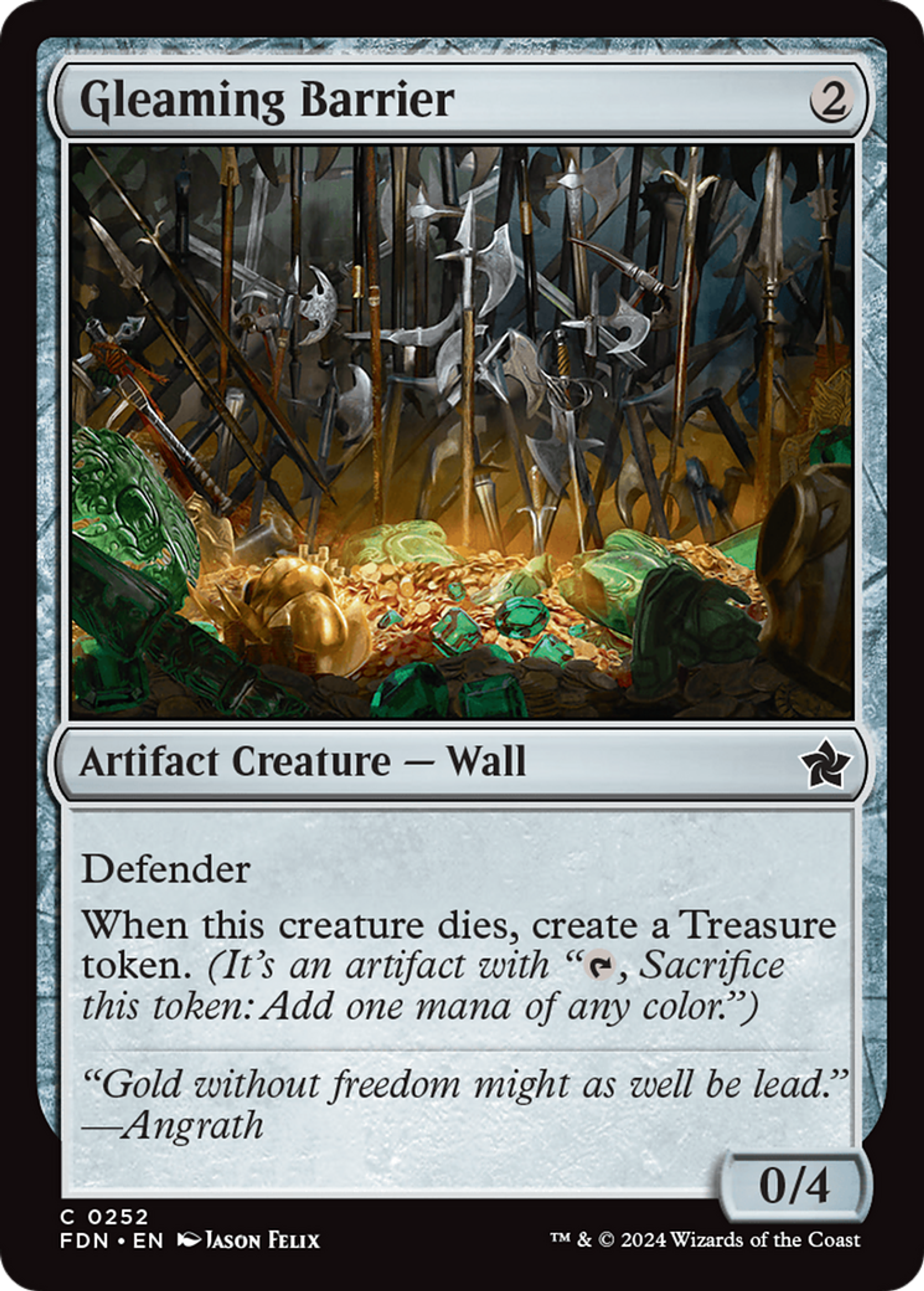Barrière étincelante — Foundations — Magic: The Gathering
