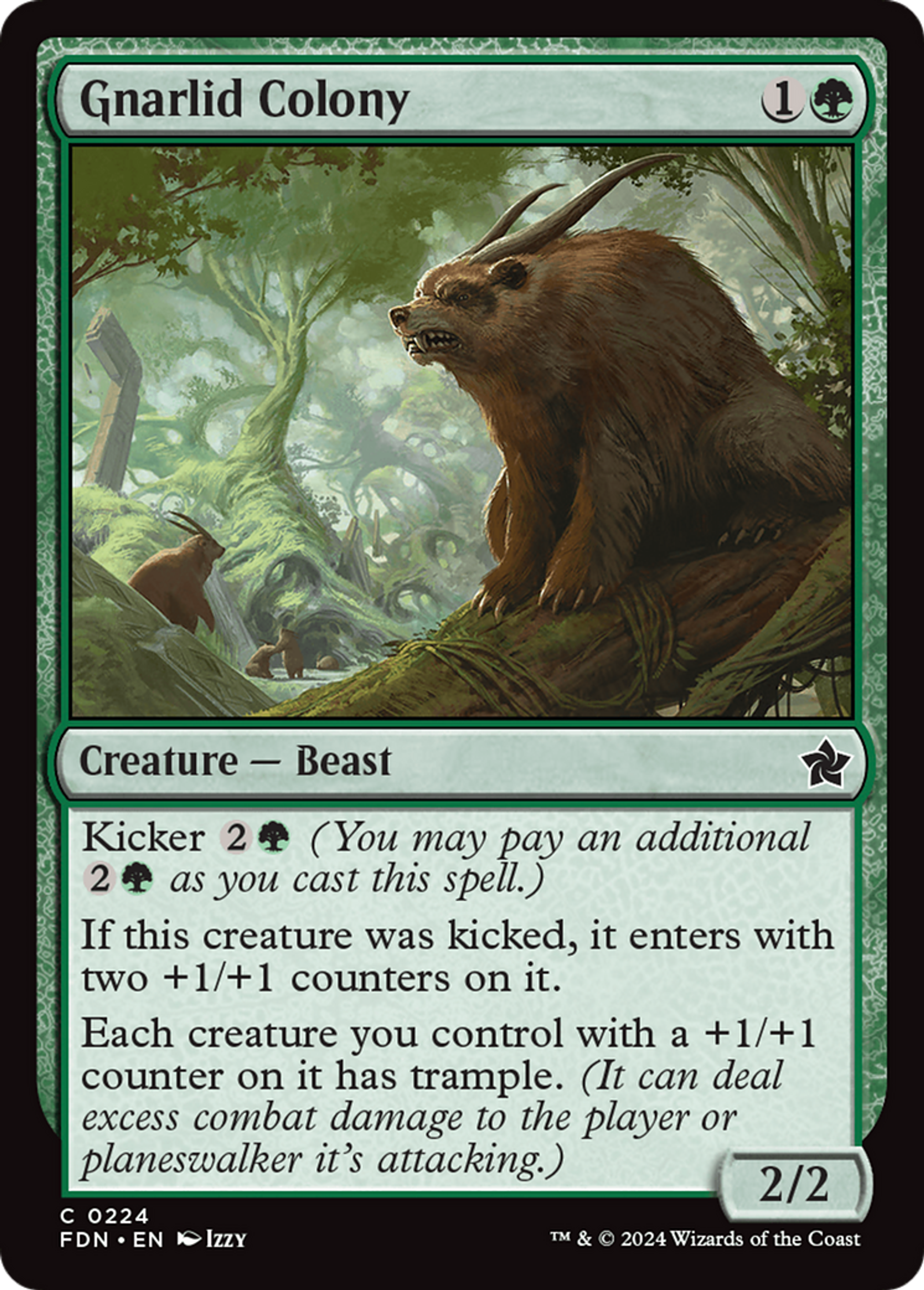 Colonie de gnarlides — Foundations — Magic: The Gathering