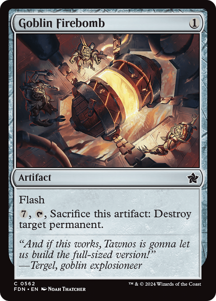 Goblin Firebomb — Foundations — Magic: The Gathering