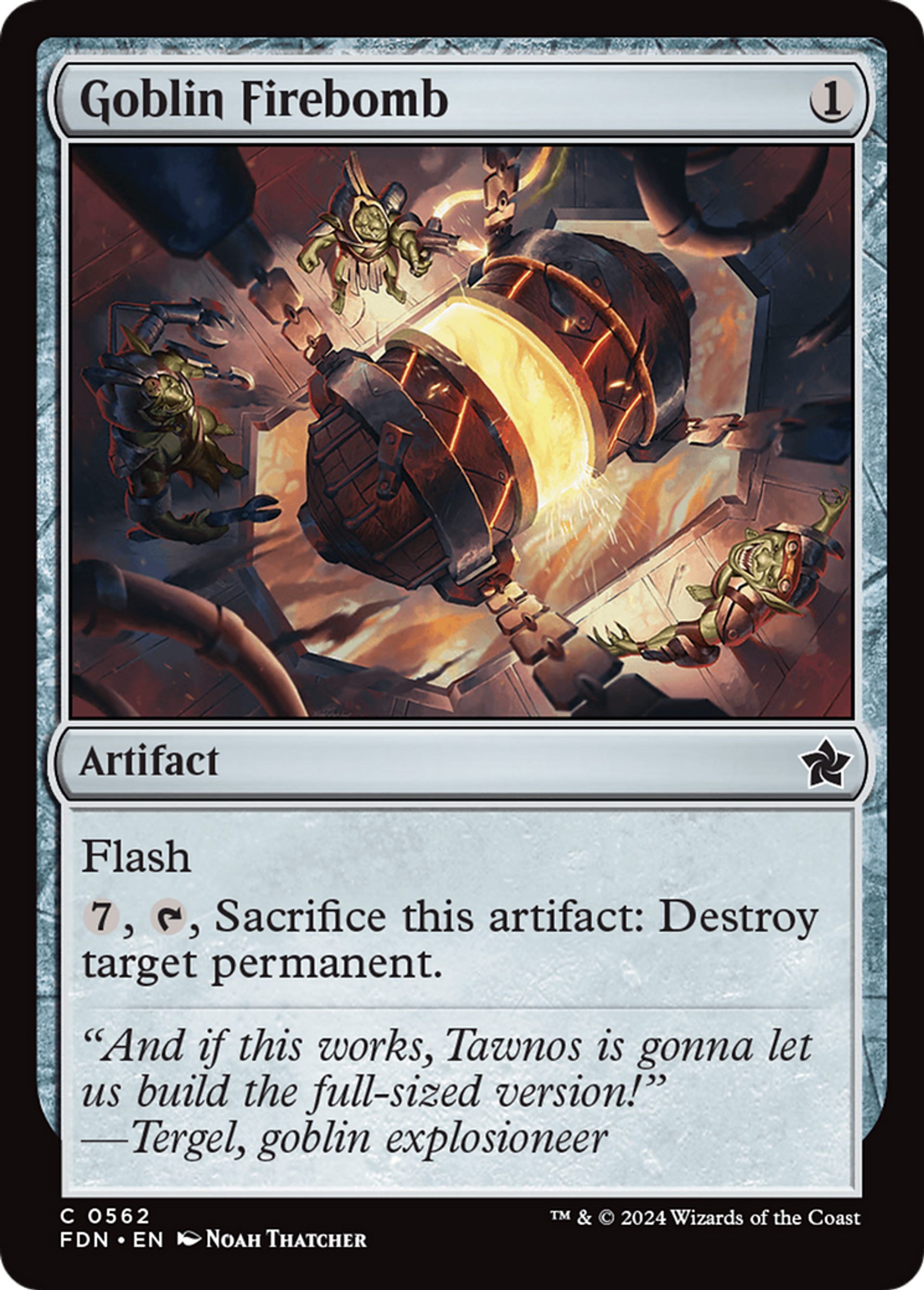 Bombe incendiaire gobeline — Foundations — Magic: The Gathering