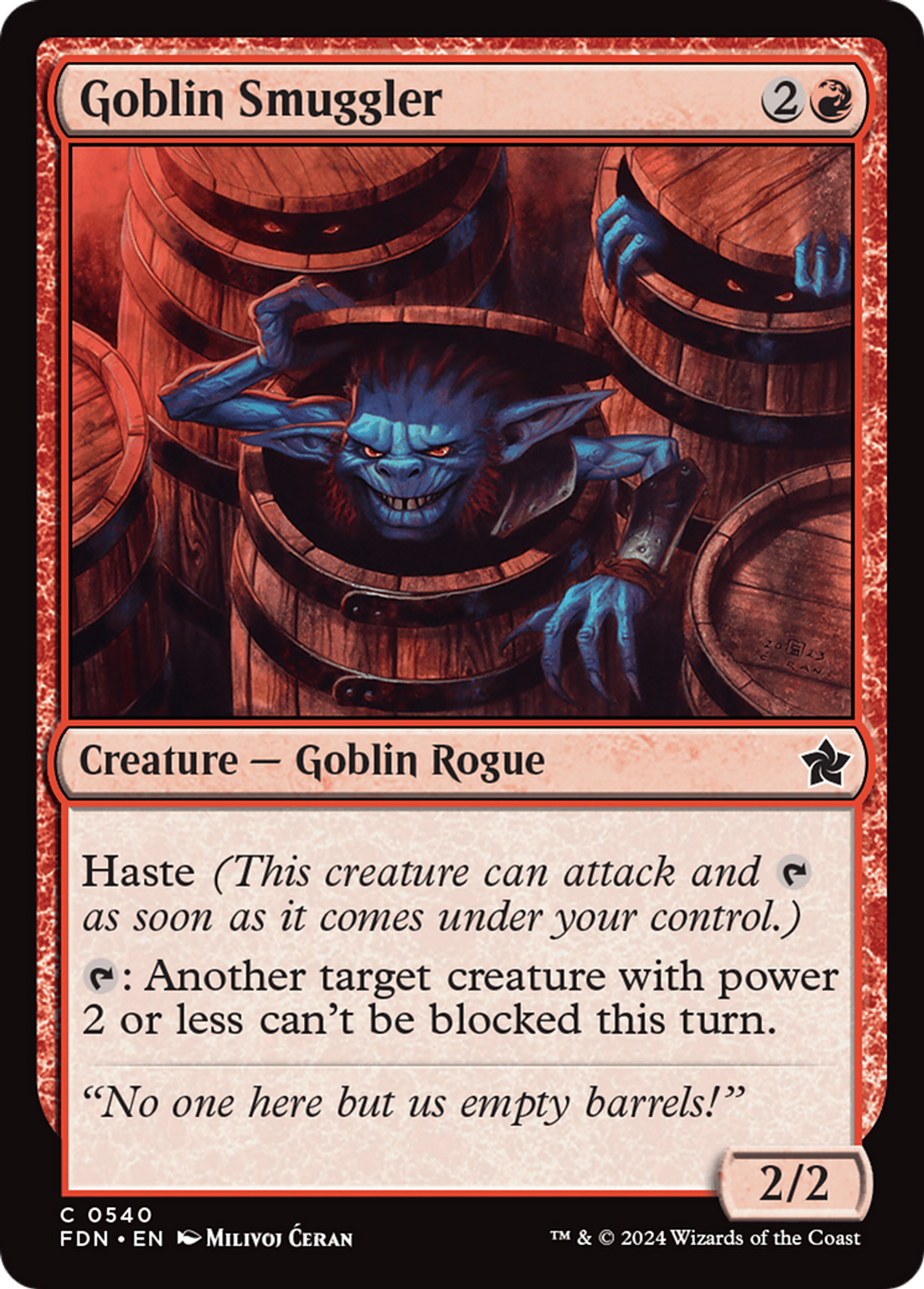 Contrebandier gobelin — Foundations — Magic: The Gathering
