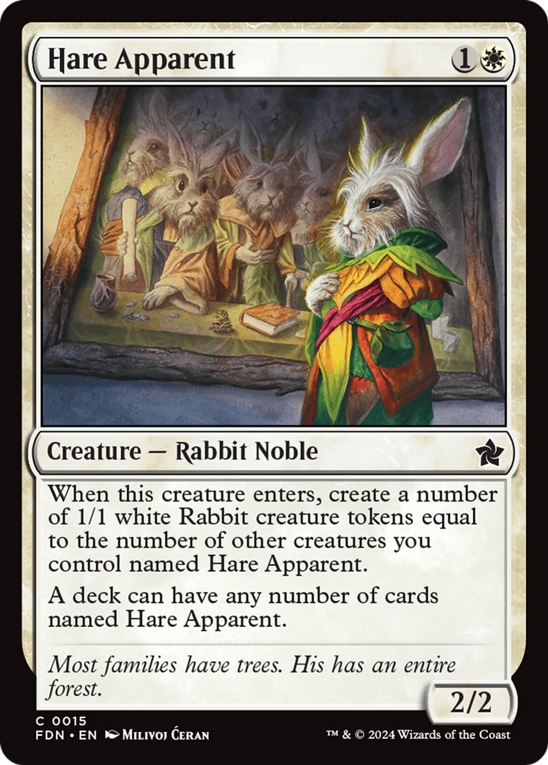 Lièvre présumé — Foundations — Magic: The Gathering