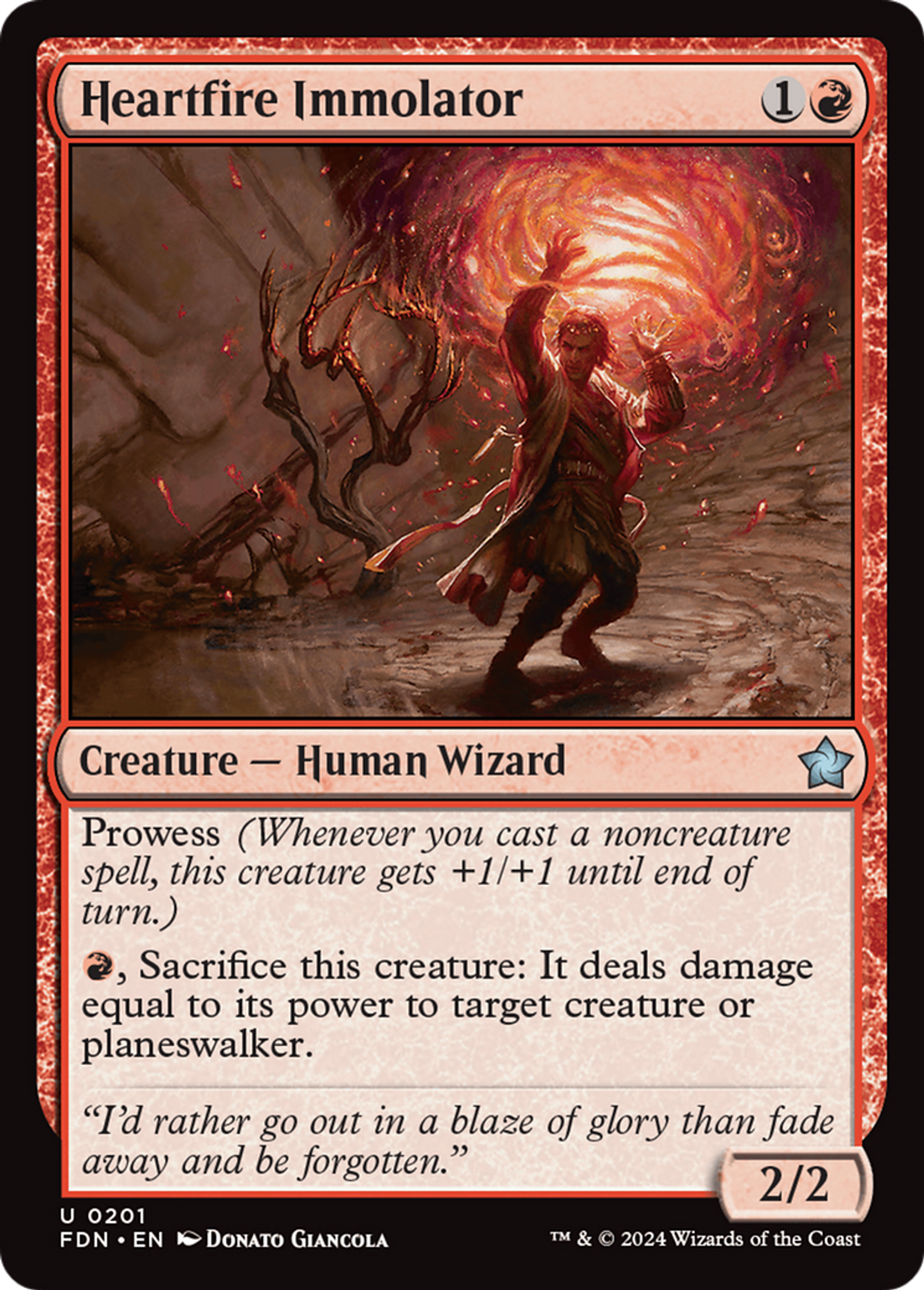 Immolateur pyrocœur — Foundations — Magic: The Gathering