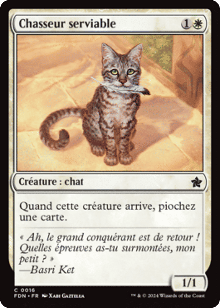 Chasseur serviable — Foundations — Magic: The Gathering
