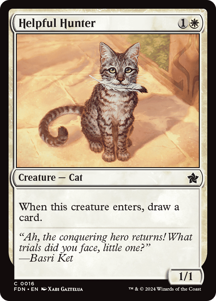 Helpful Hunter — Foundations — Magic: The Gathering